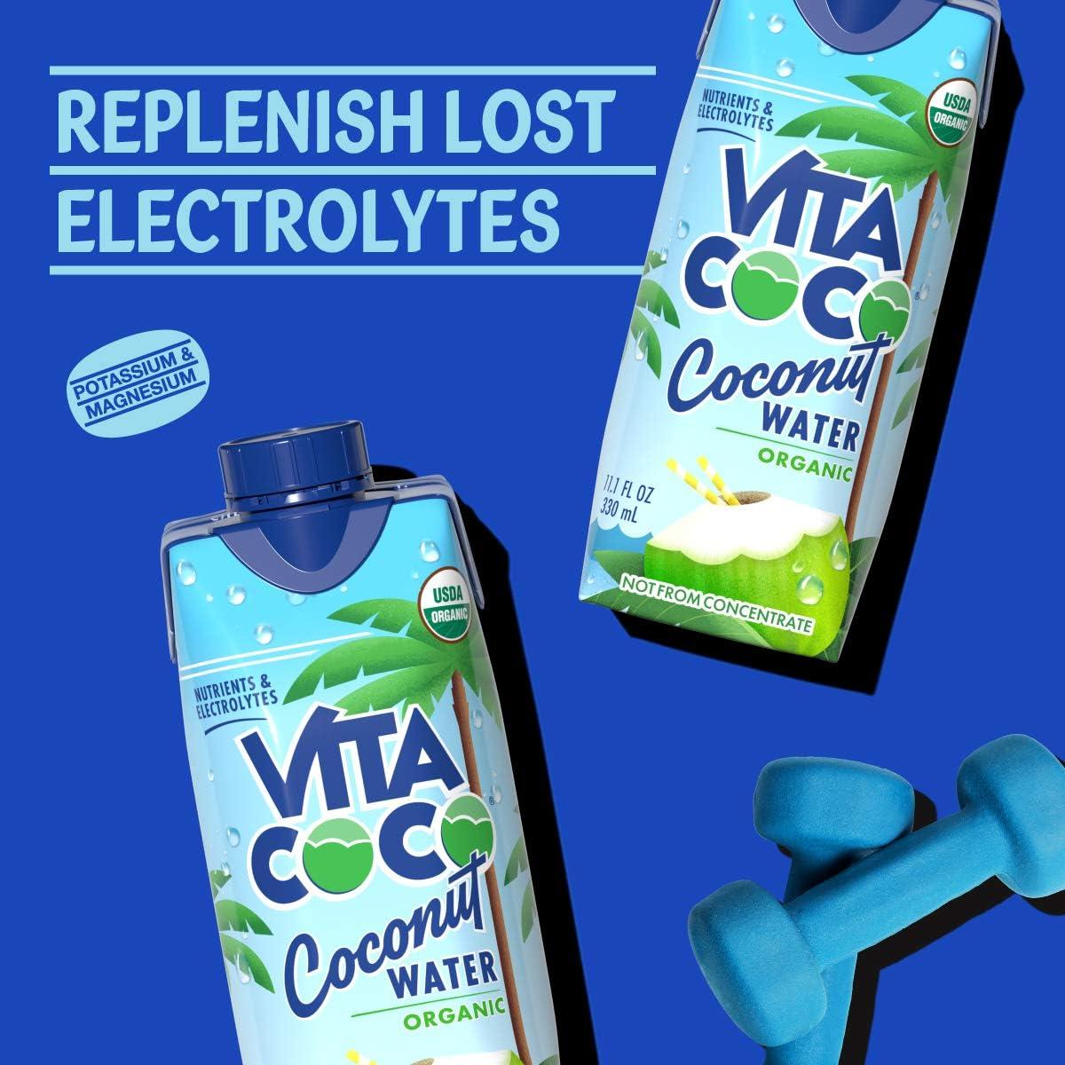 Vita Coco Coconut Water, Pure Organic | Refreshing Coconut Taste | Natural Electrolytes | Vital Nutrients | 11.1 Oz (Pack Of 12) - Image 4