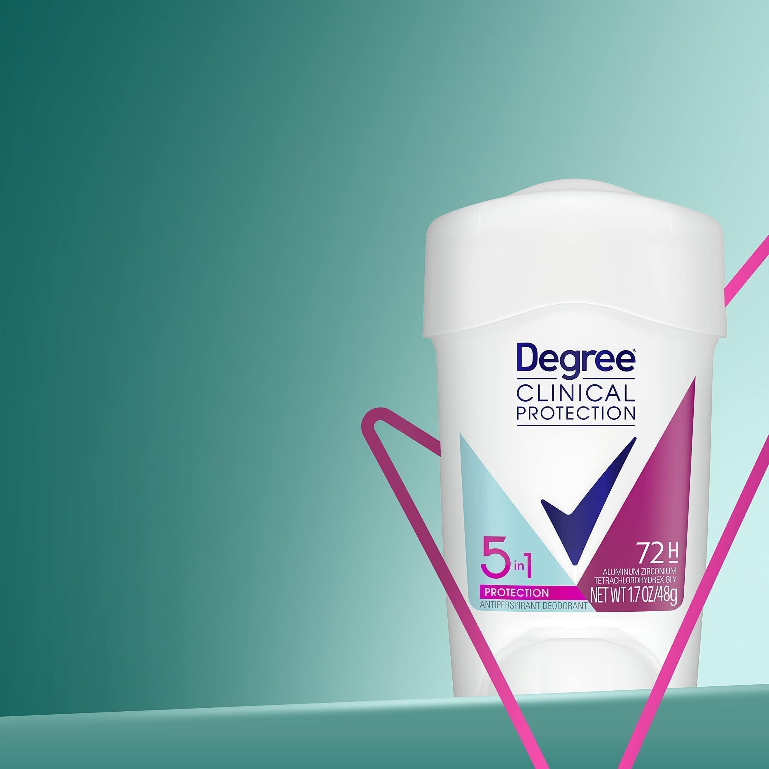Degree Clinical Protection Antiperspirant Deodorant 72-Hour Sweat & Odor Protection 5-in-1 Antiperspirant for Women 1.7 oz - Image 14