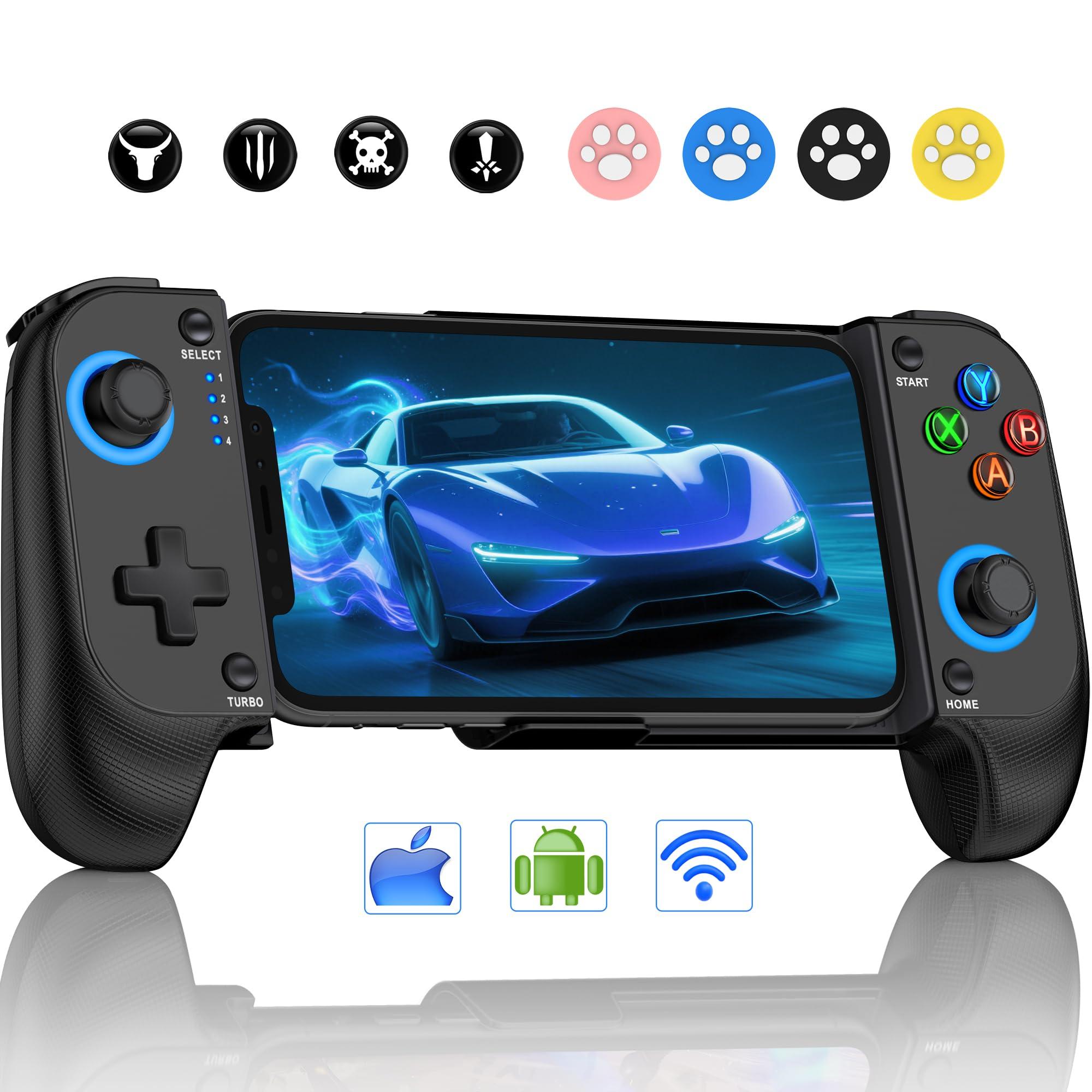 CYOYPPY Mobile Game Controller for iPhone/Android Wireless gaming controller Support Phone Case - Compatible with Xbox Game Pass, PlayStation, Steam Link, Call of Duty, Roblox & Minecraft