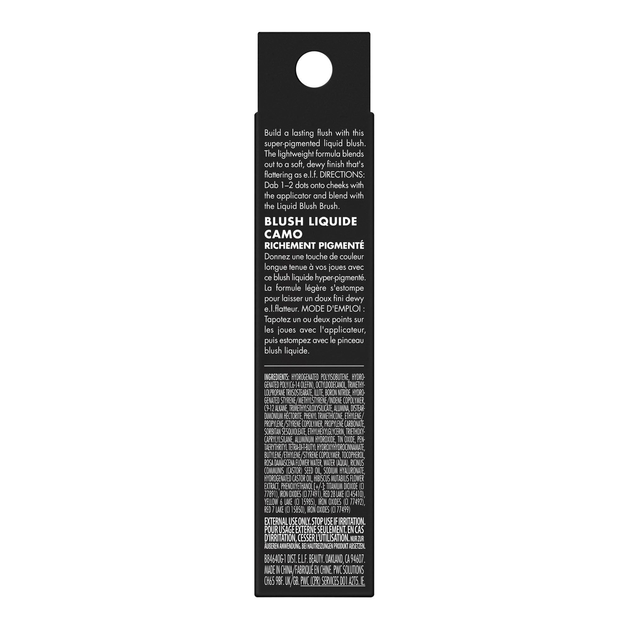 e.l.f. Camo Liquid Blush, Long-lasting Liquid Blush For High-pigment Color, Creates A Soft, Dewy Finish, Vegan & Cruelty-free, Cheeky Lychee - Image 6
