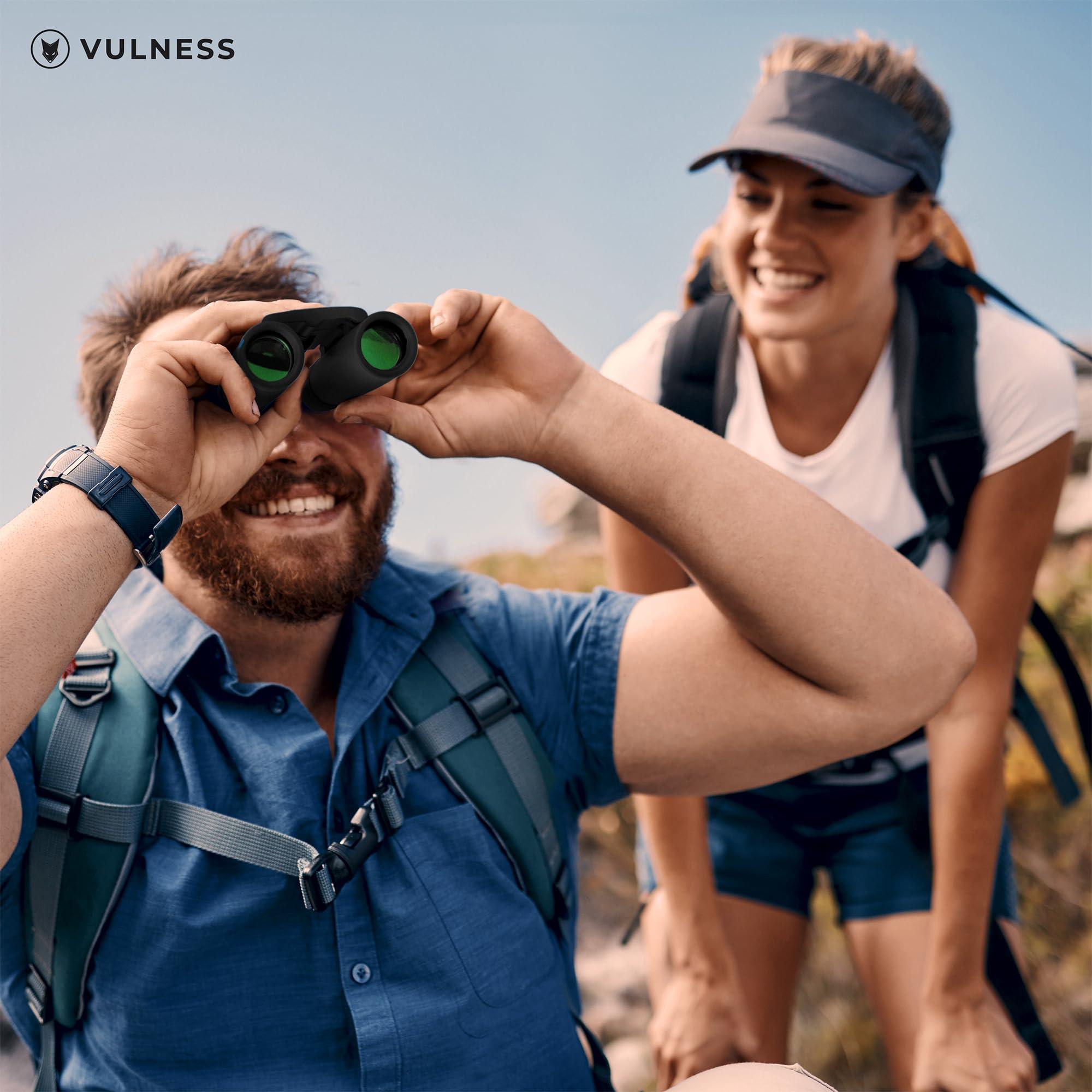 Small Binoculars for Adults and Kids | Cruise Ship Essentials Camping Bird Watching Travel Hiking Accessories Alaska Costa Rica Must Haves Packing List High Powered Mini Compact VULNESS (Black, 8X21) - Image 9