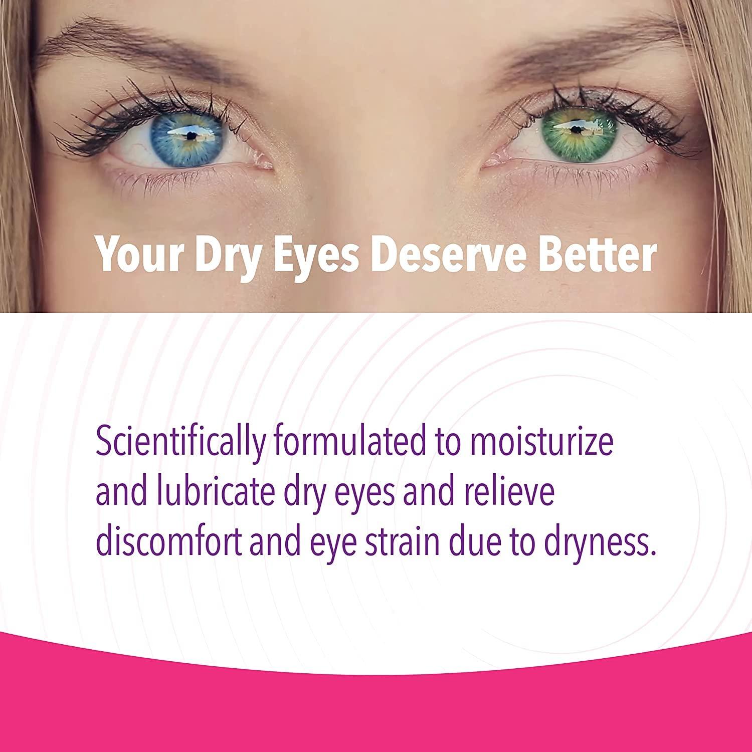iVIZIA Sterile Lubricant Eye Drops for Dry Eyes, Preservative-Free, Moisturizing, Dry Eye Relief, Contact Lens Friendly, 0.33 fl oz Bottle -Pack of 2 - Image 2