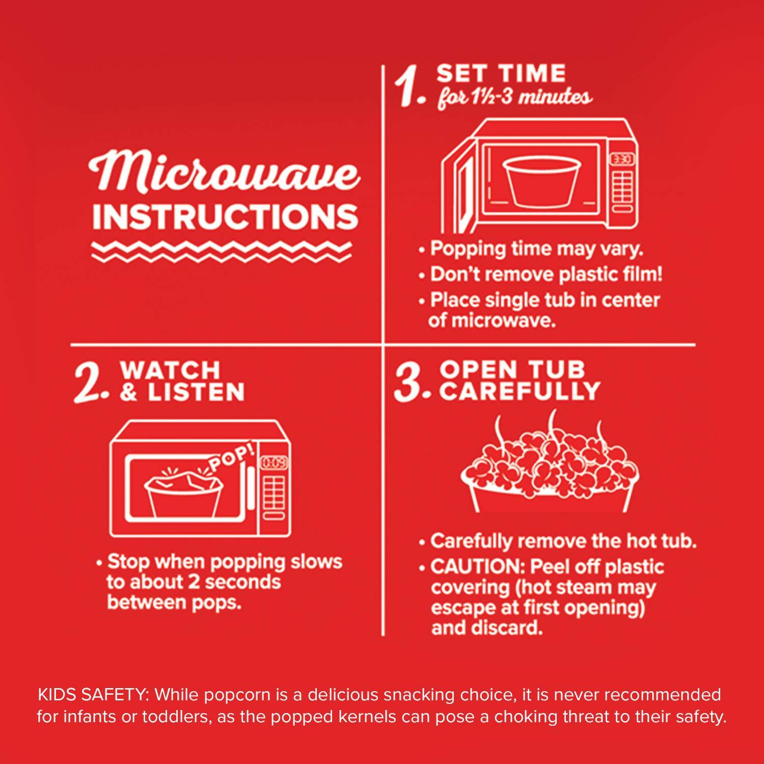 Orville Redenbacher’s Microwave Popcorn + Tub, Movie Theater Butter Flavor, 3.9 oz - Image 5
