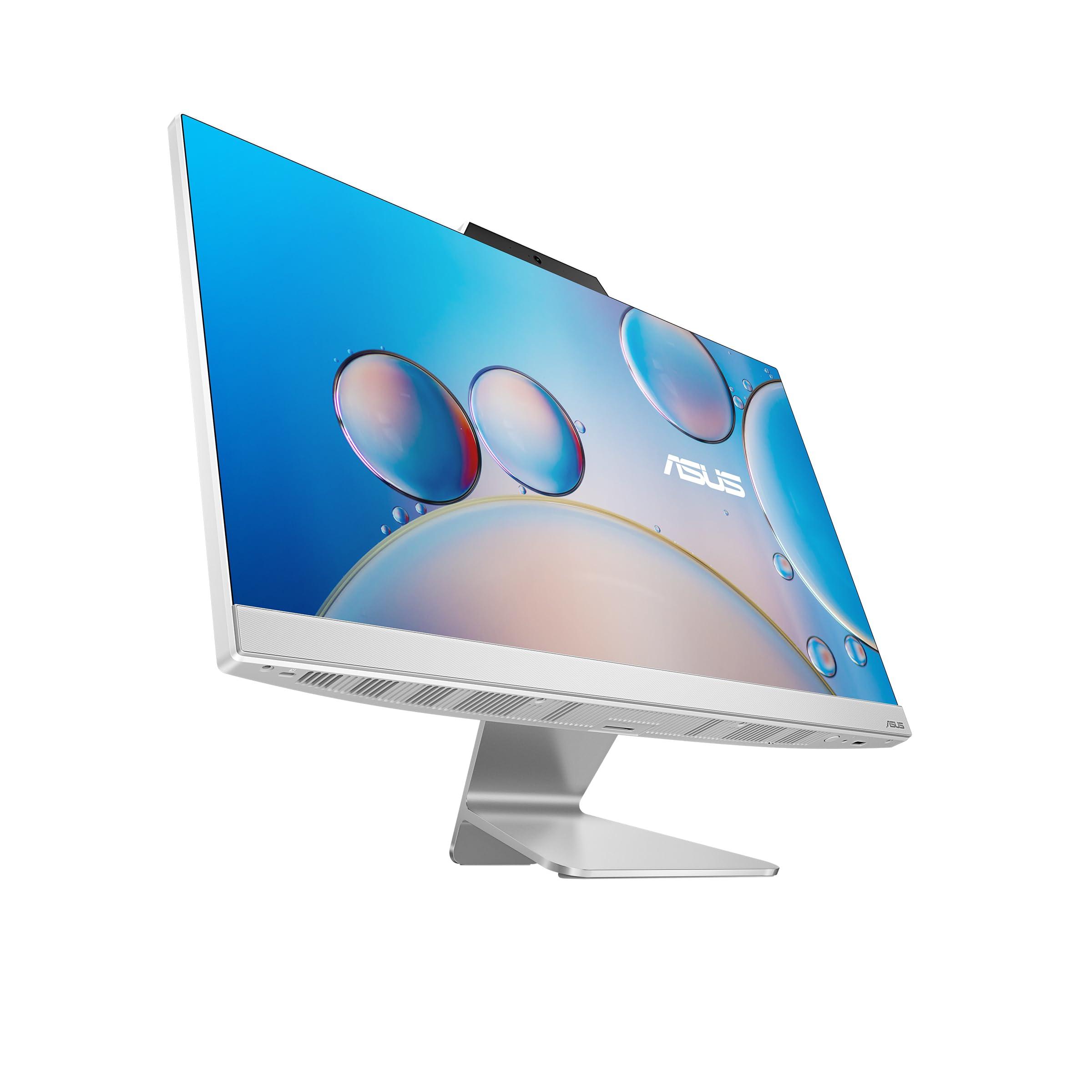 ASUS A3402WBA-WS503T 2024 AIO Desktop 23.8" FHD Touchscreen | Intel i5-1235U 10-Core Intel Iris Xe Graphics | 8GB DDR4 512GB SSD | Bluetooth 5.3 | Windows 11 Home | White - Image 2