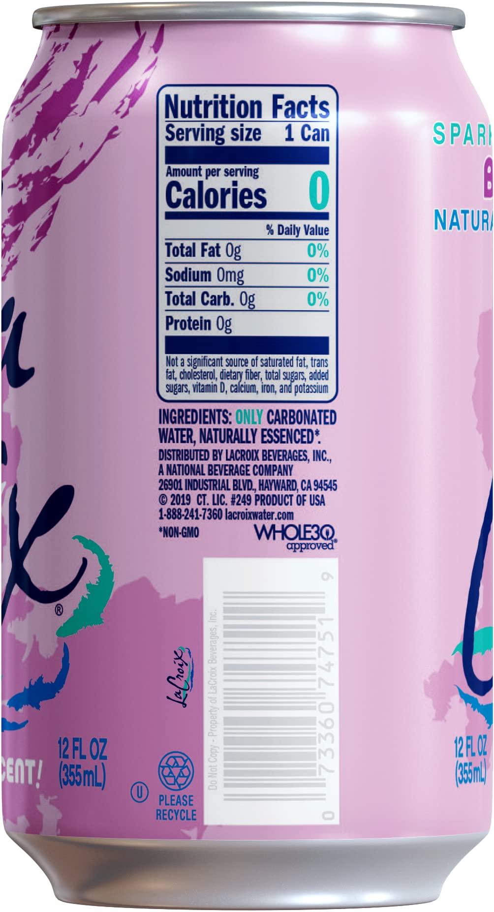 LaCroix Sparkling Water, Berry, 12 Fl Oz (pack of 12) - Image 2