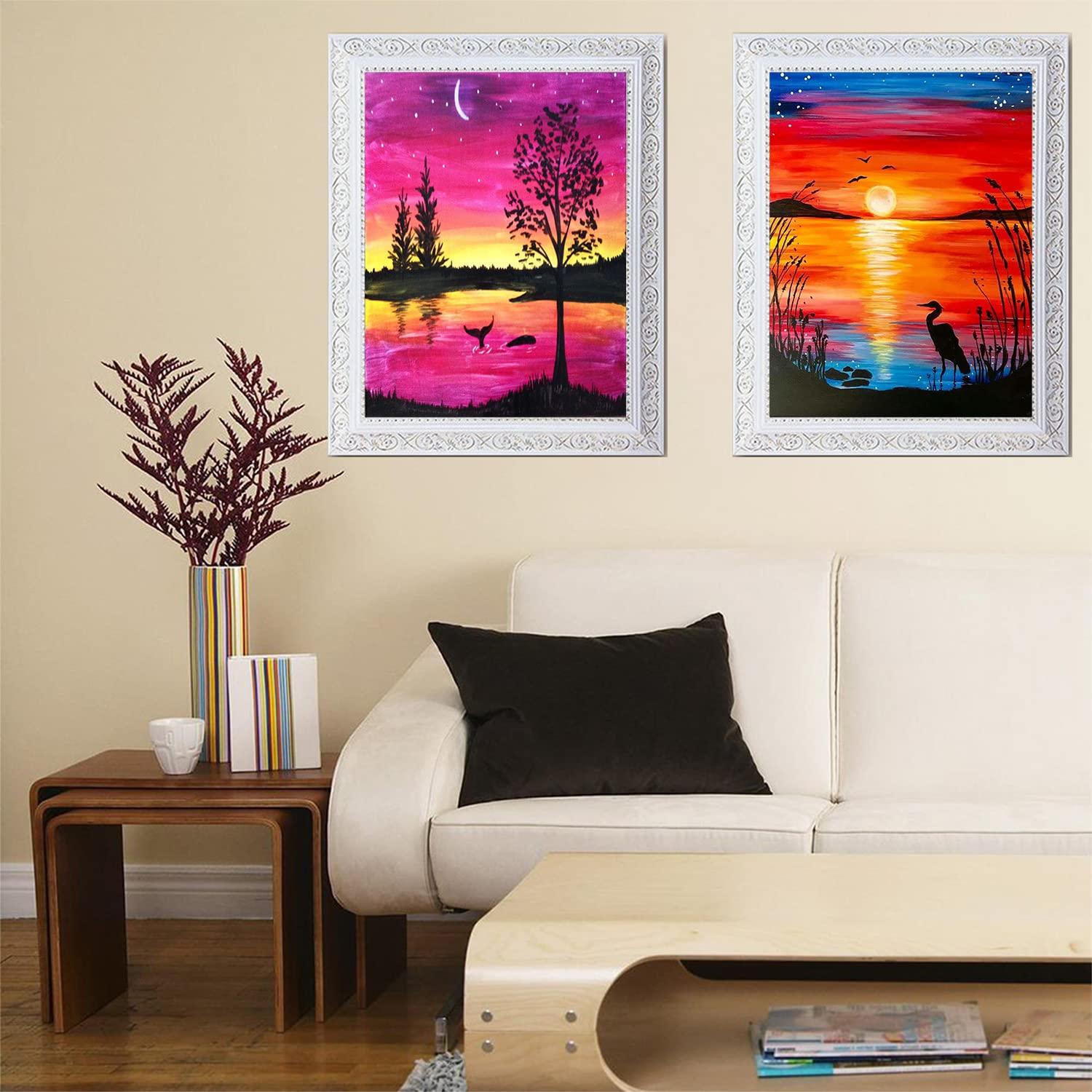 TINY FUN 12 Pack Diamond Painting Kits for Adults 5D Diamond Art Kit Paint by Number for Beginners, DIY Paint with Round Full Drill Diamonds Paintings Gem Art for Home Wall Decor Gift (12X16 Inch - Image 6