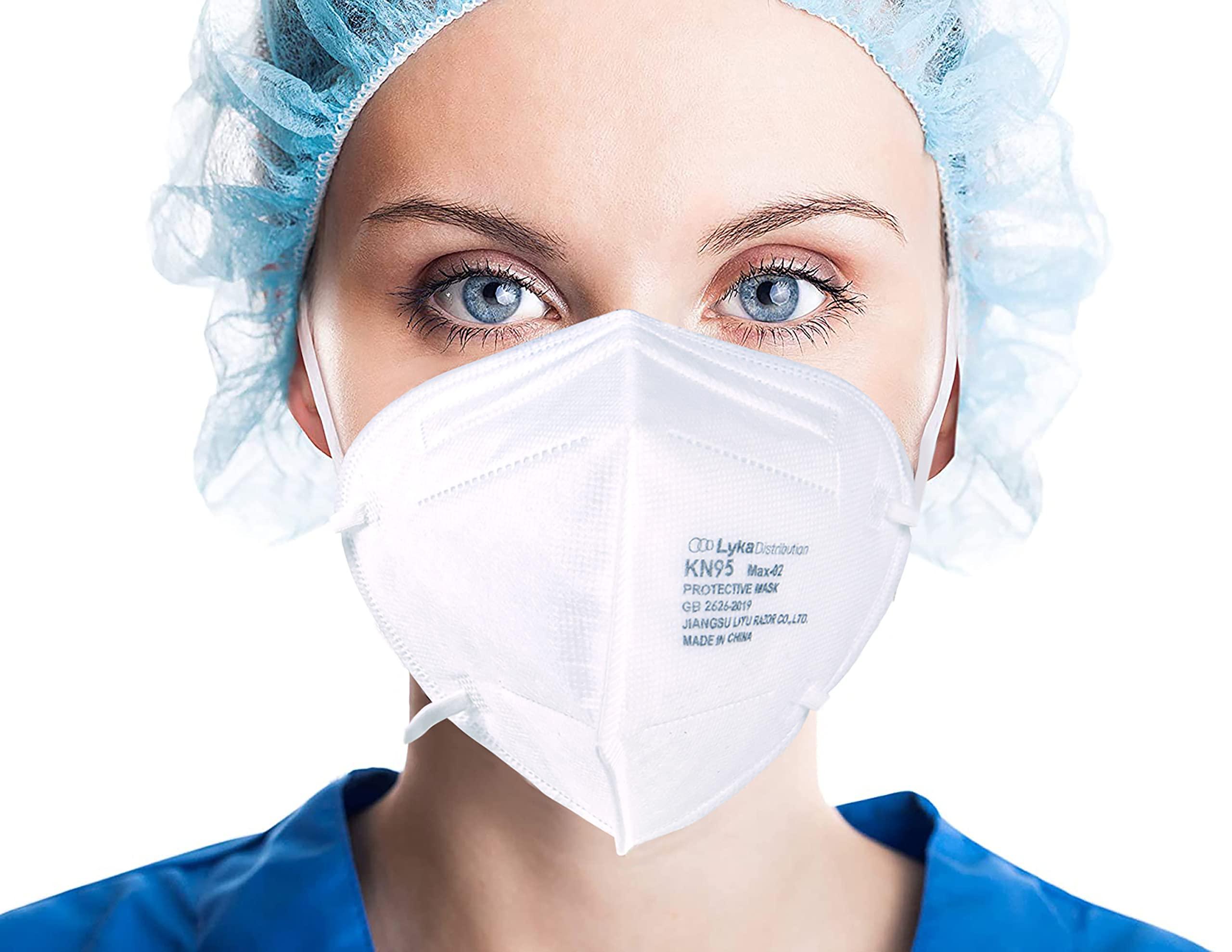Lyka Distribution KN95 Face Masks 50 Pack 5-Ply Breathable Filter Disposable Face Masks - Image 5
