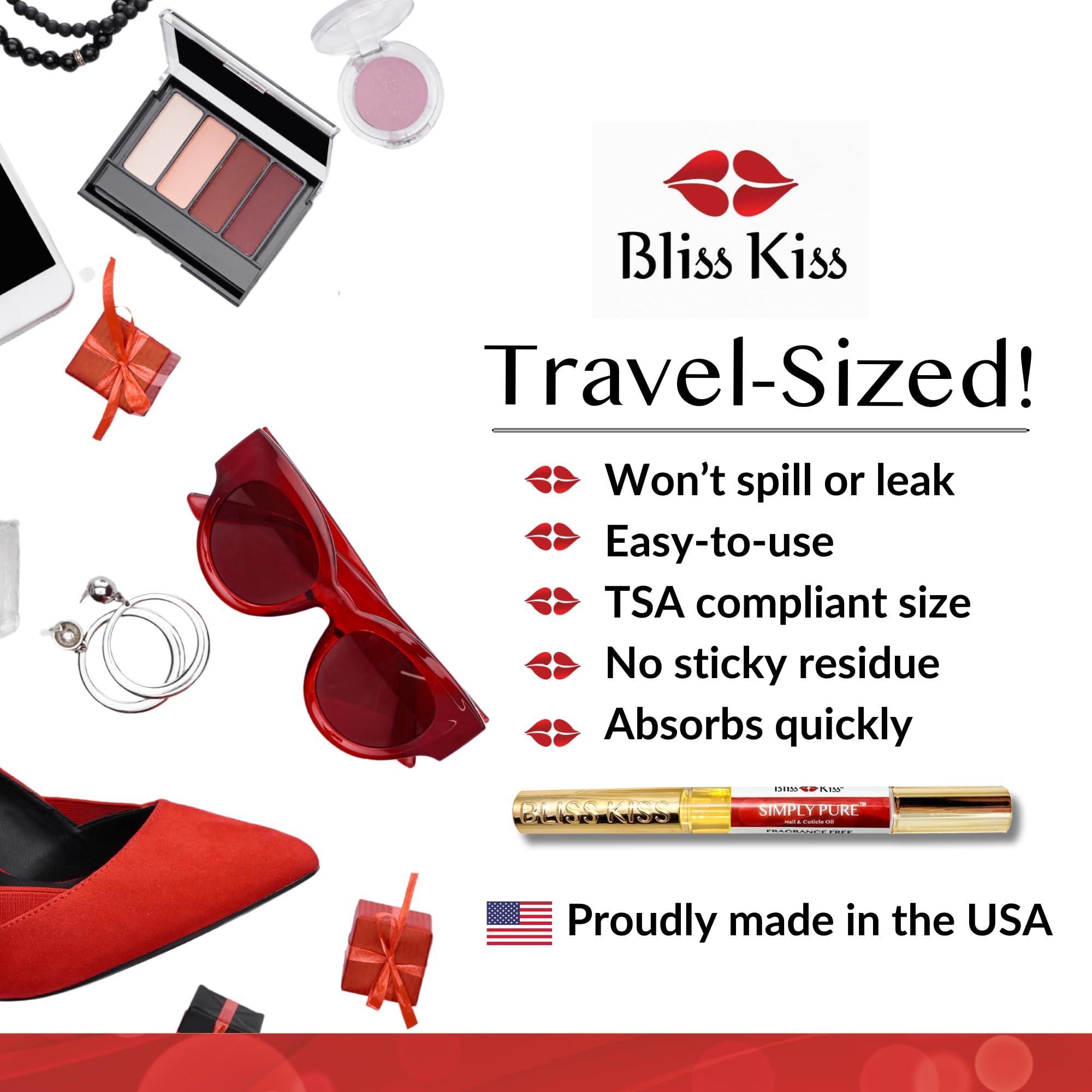 Bliss Kiss | Fragrance Free 4 Nail Oil Cuticle Pens w/Vitamin E & Jojoba⏤Nail Strengthener Nail Growth and Strengthening Serum for Brittle, Peeling, Breaking, Thin nails - Image 7