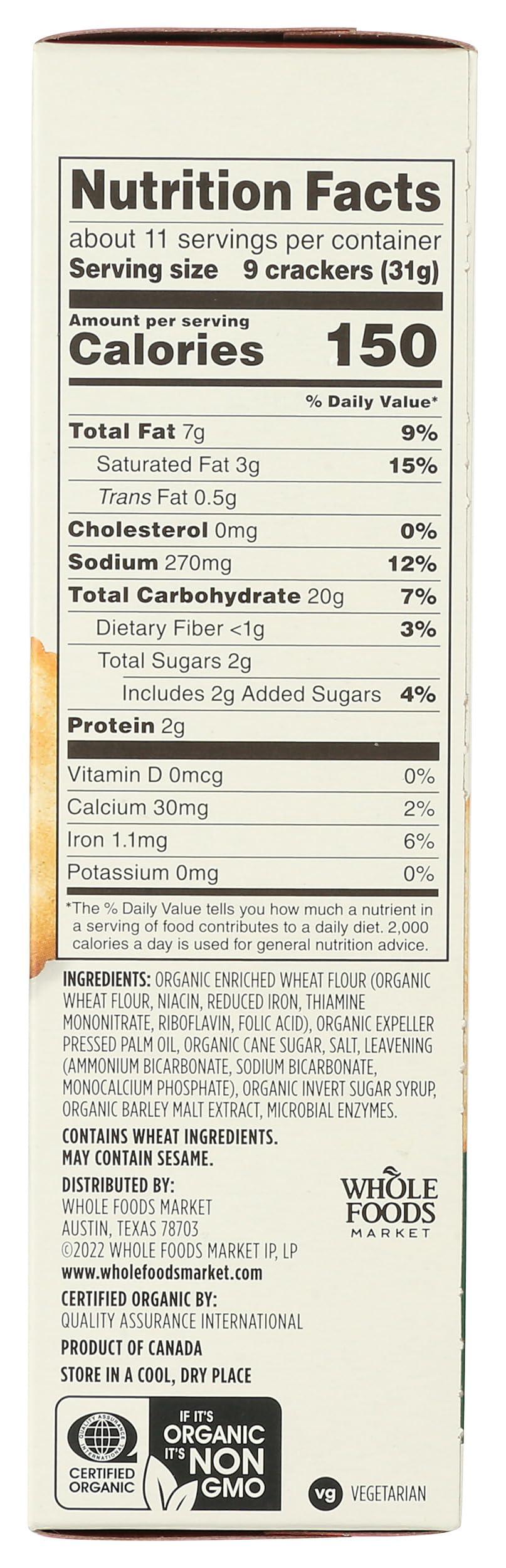 365 by Whole Foods Market, Organic Golden Round Crackers, 12 Ounce - Image 2