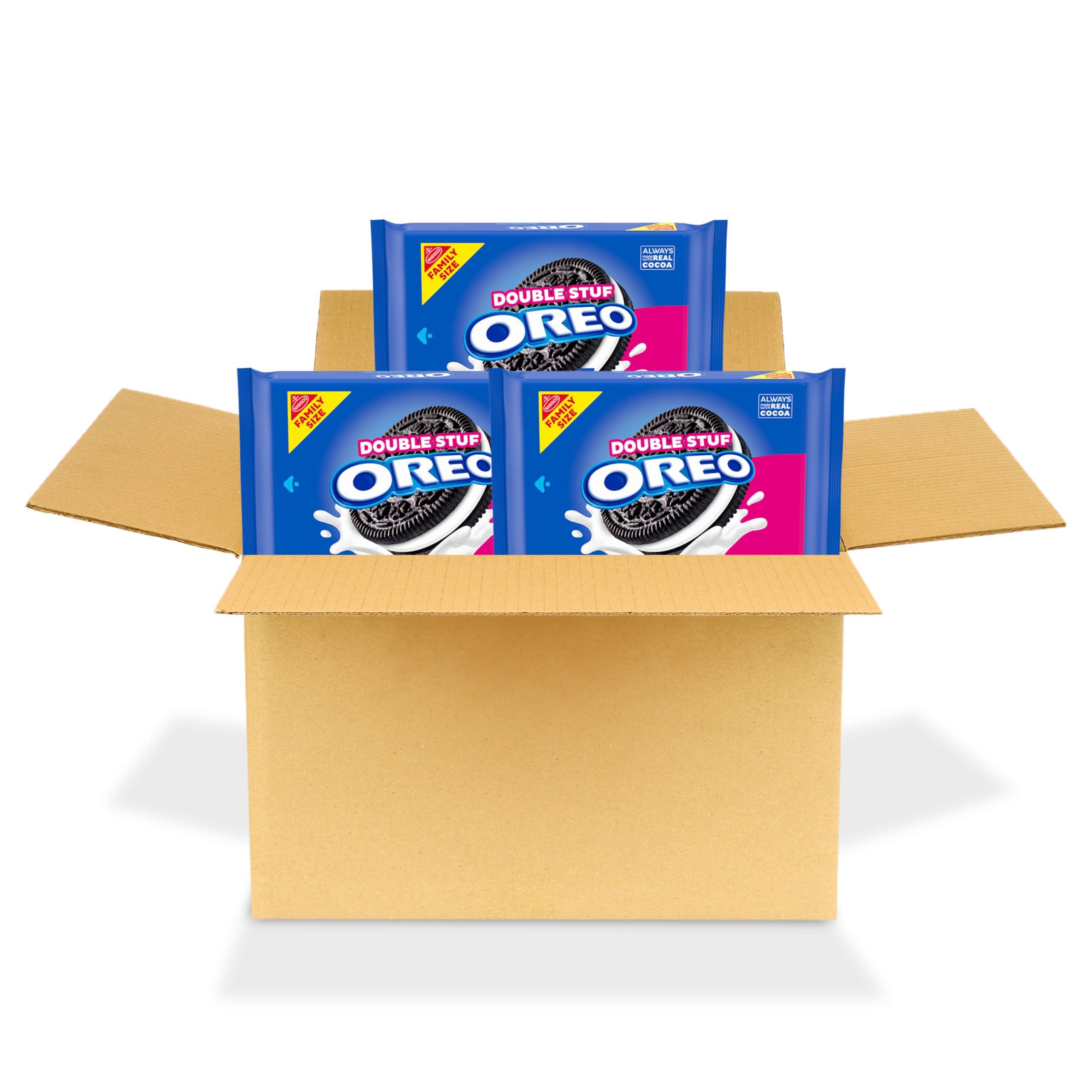 OREO Double Stuf Chocolate Sandwich Cookies, Family Size, 3 Packs - Image 14