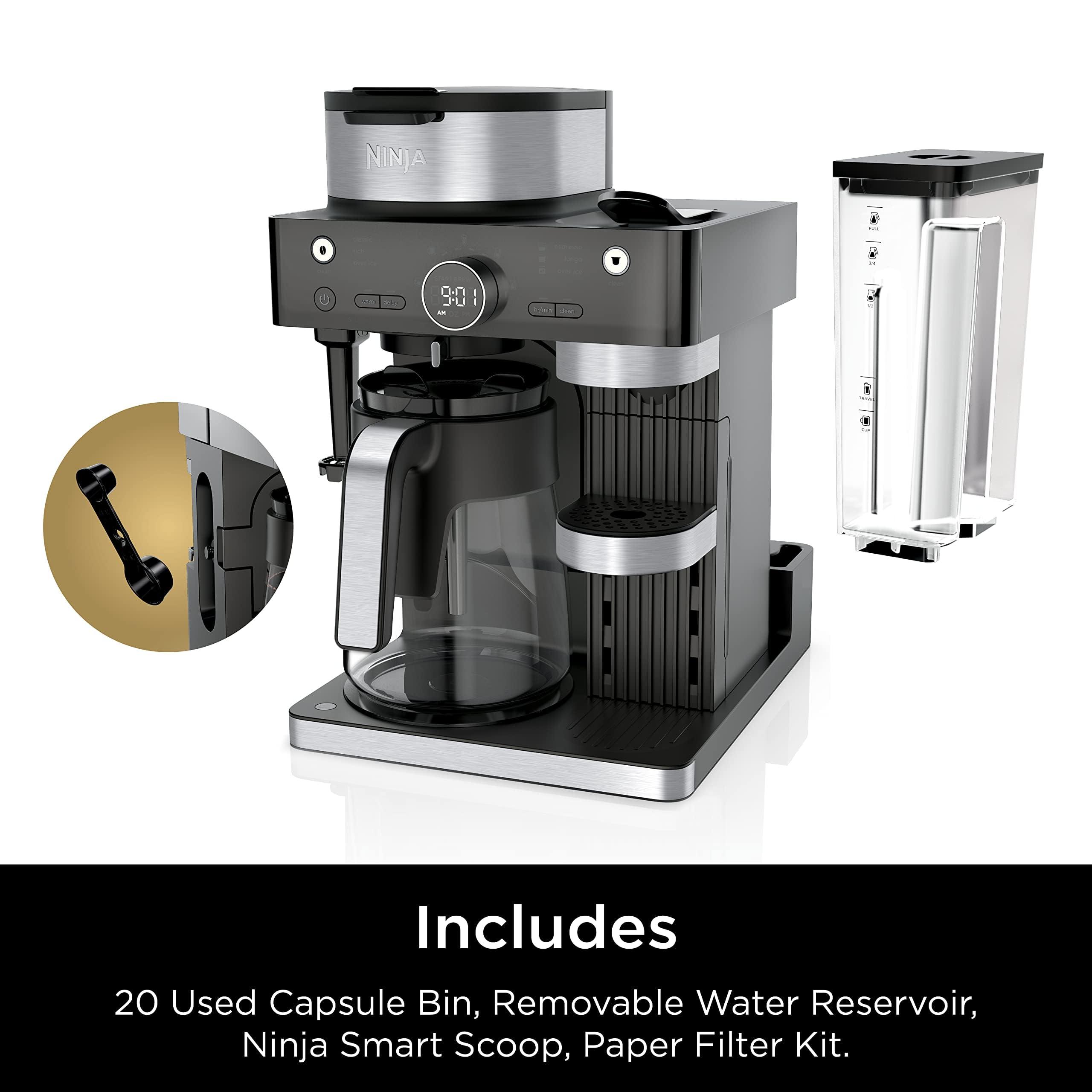 Ninja Espresso & Coffee Maker & Barista System, 3 Espresso Brew Styles, Single-Serve Coffee & Nespresso Capsule Compatible, Built-in Frother, Espresso, Cappuccino & Latte Maker, Black, CFN601 - Image 11