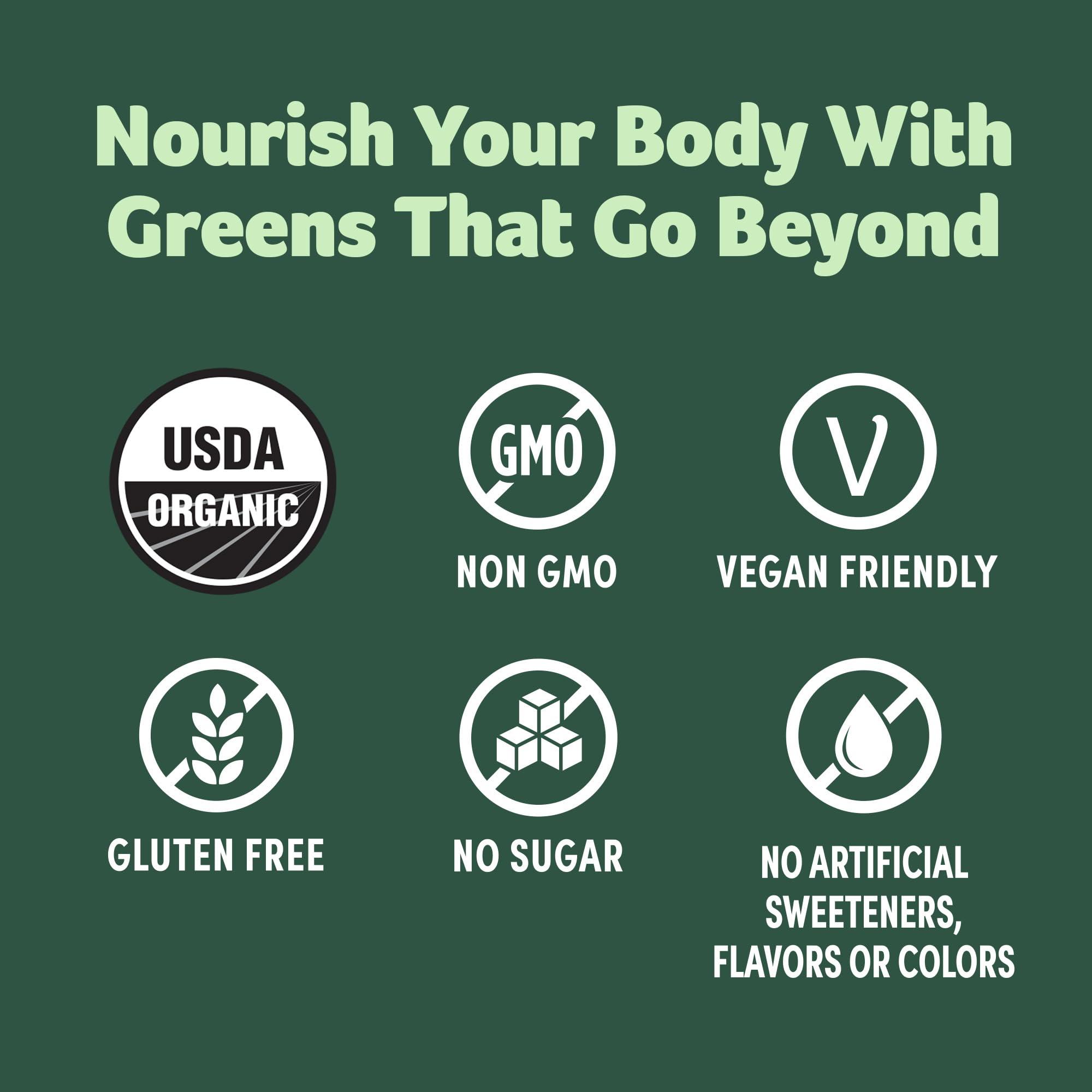 Purely Inspired Organic Green Powder Smoothie Mix, Unflavored (24 Servings) - Probiotics for Digestive Health with Spirulina & Chlorella for Gut Health - Vegan & Gluten-Free - Image 4