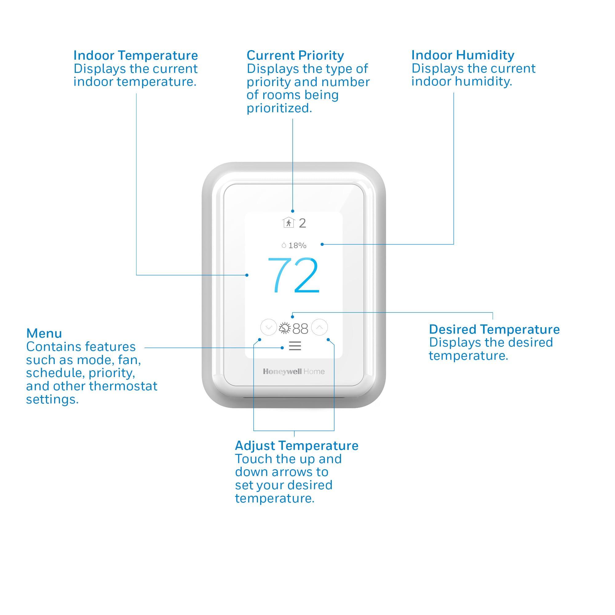 Honeywell Home T9 WIFI Smart Thermostat, Smart Room Sensor Ready, Touchscreen Display, Alexa and Google Assist - Image 17