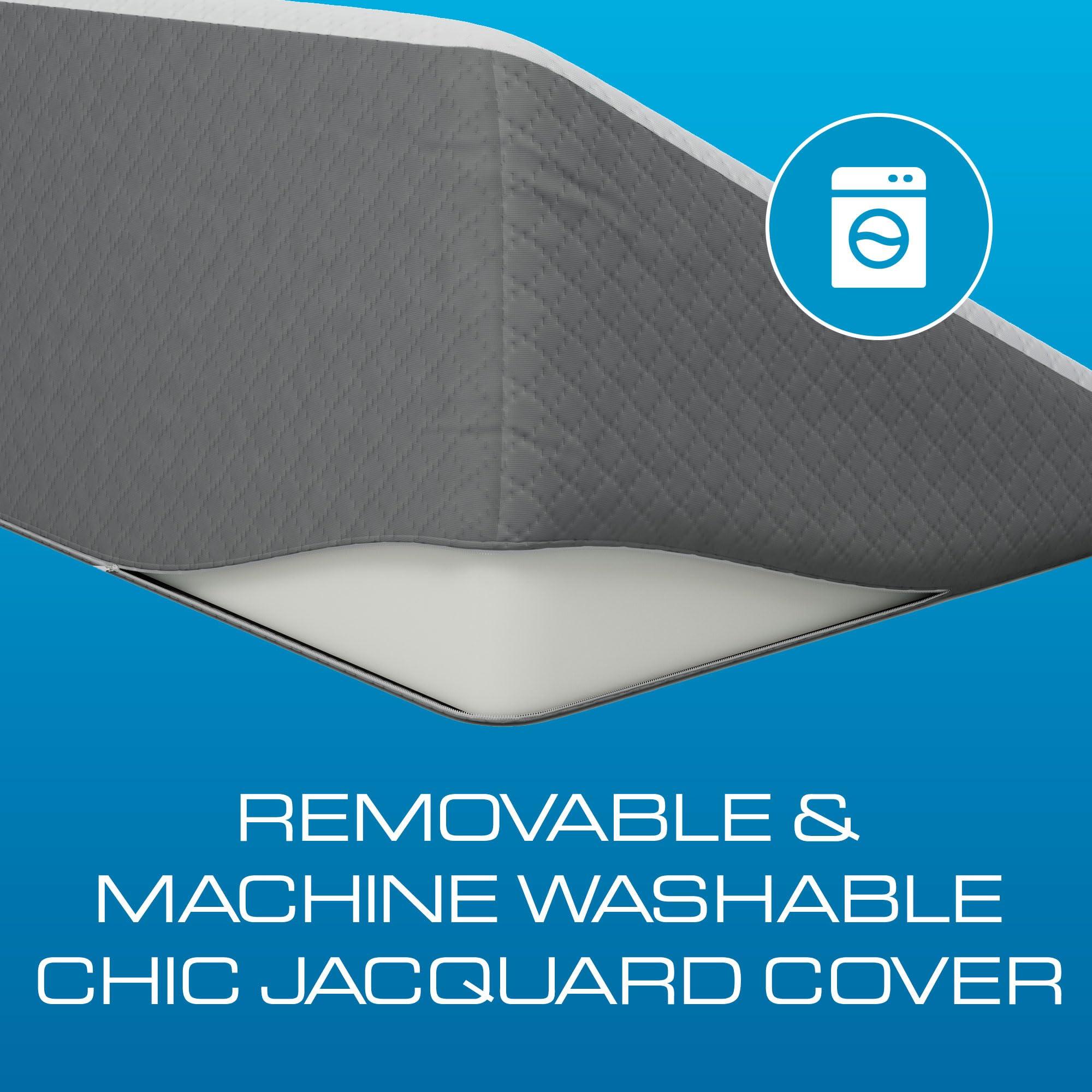 Kolbs Bed Wedge Pillow for Sleep Apnea, Sleeping Comfort, Relaxing, Acid Reflux, Heartburn and Back Pain Relief. Cushion for Sitting Up in Bed. Memory Foam Top, Chic Jacquard Washable Cover. - Image 5