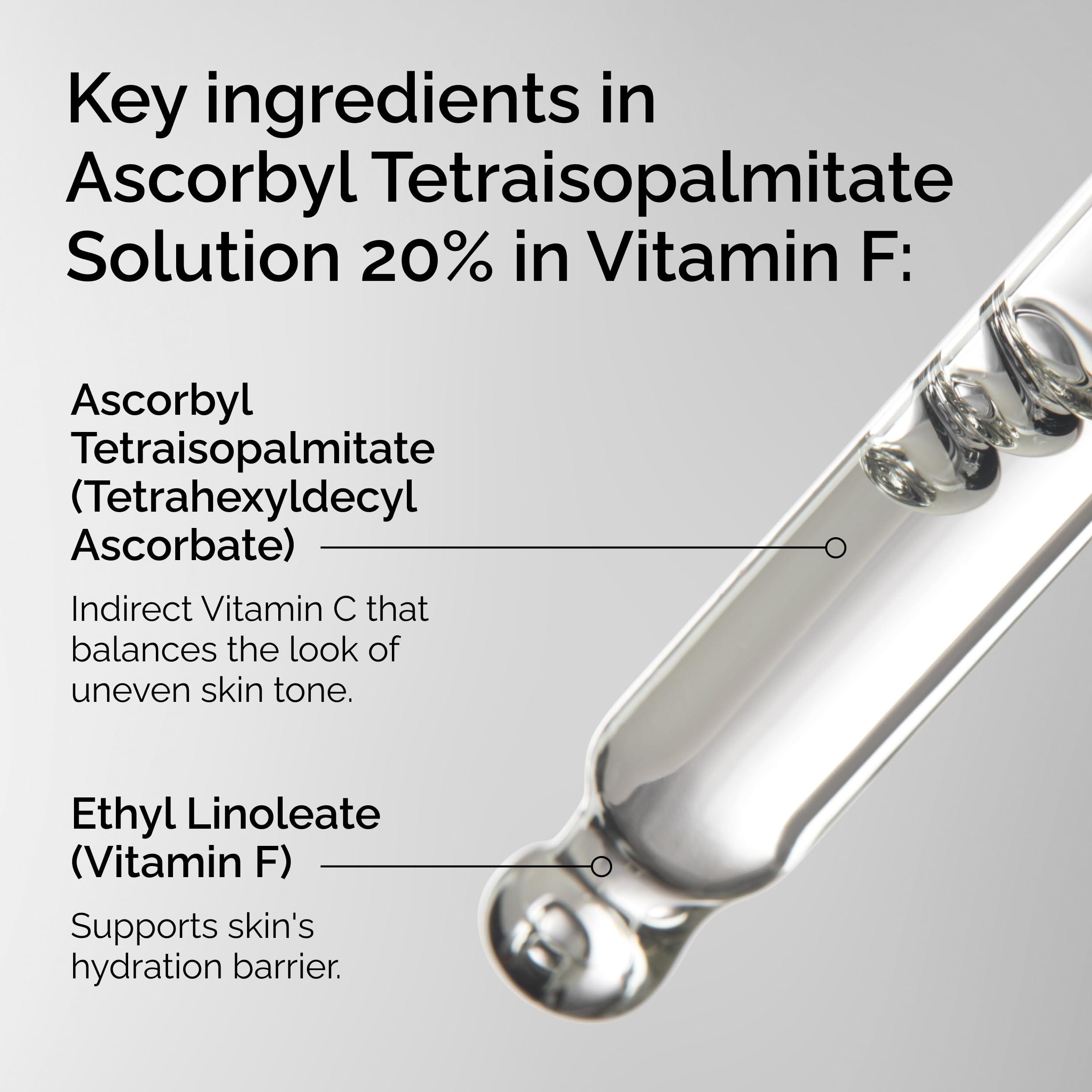 The Ordinary Ascorbyl Tetraisopalmitate Solution 20% in Vitamin F, Hydrating Vitamin C Oil for Even Skin Tone, 1 Fl Oz - Image 2