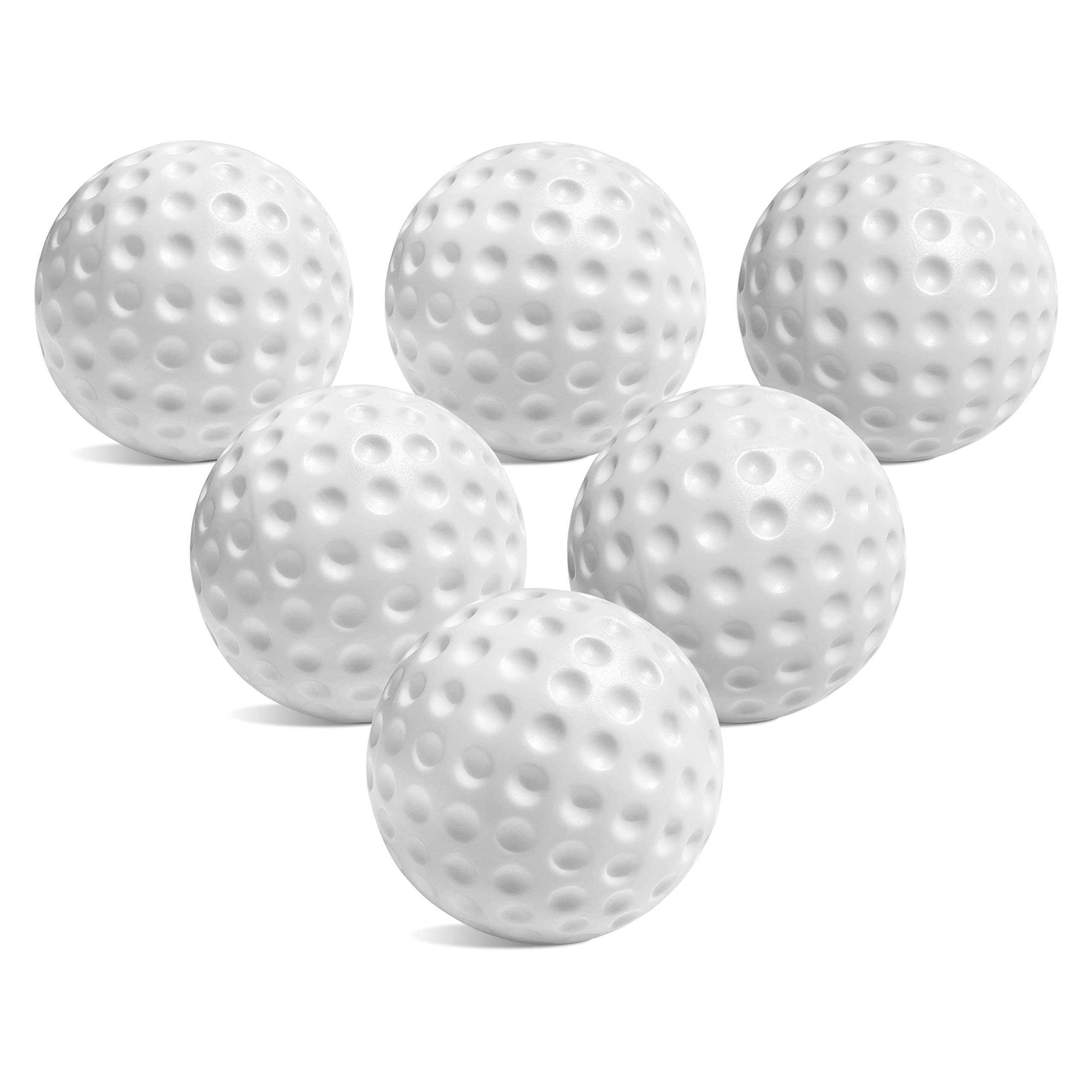 Botabee Kids Golf Set Toy - Toddler & Little Kids Replacement Golf Ball 2" - for Little Tikes Baby Golf Clubs - Pack of 6 - Oversized Ball Toy - Plastic Golf Balls for Beginners or Kids 3+ Years