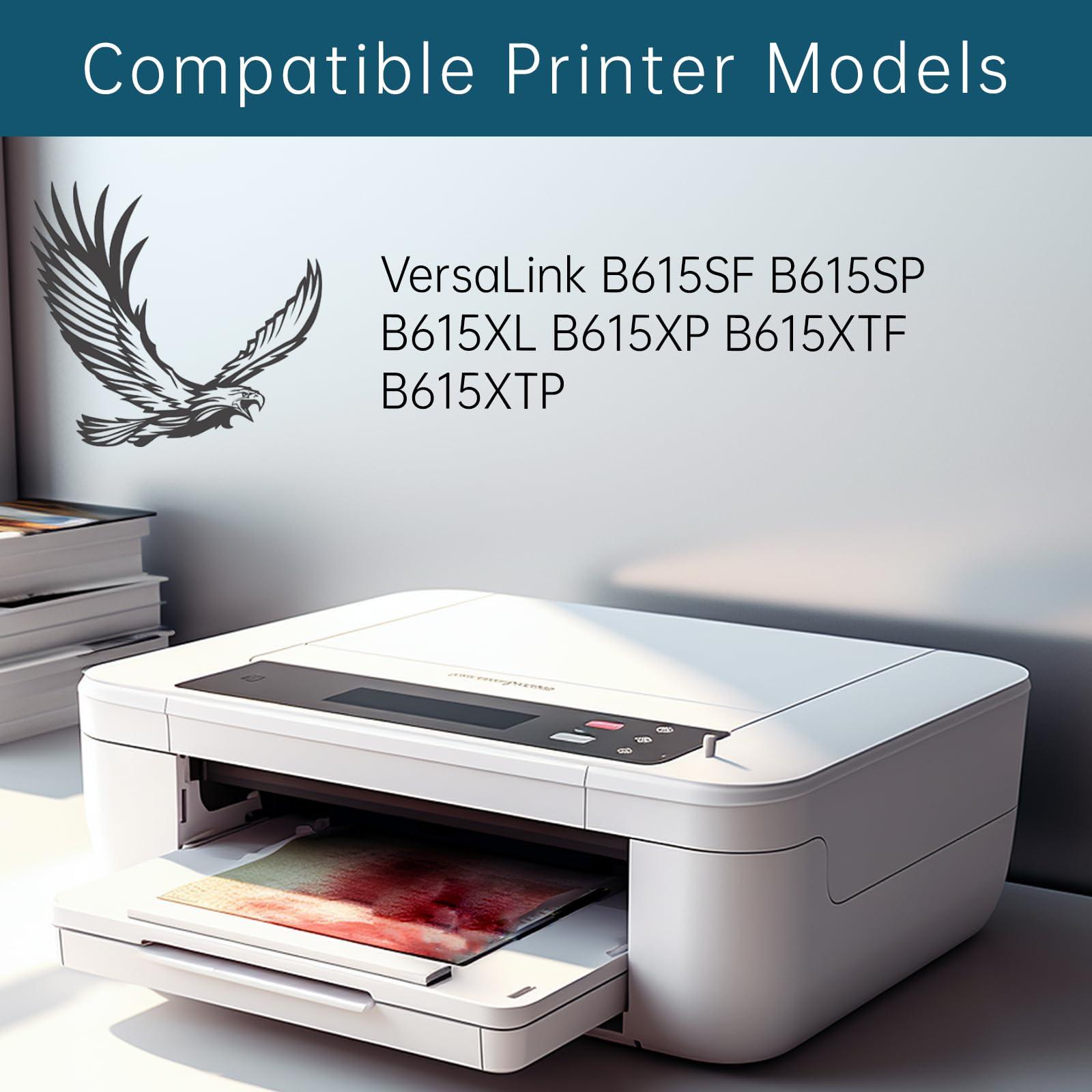 106R03944 Toner Cartridges Compatible for Xerox VersaLink B615SF B615SP B615XL B615XP B615XTF B615XTP Printers, High Yield 56700 Pages, Bright Colors Clear Printing (Black) - Image 2