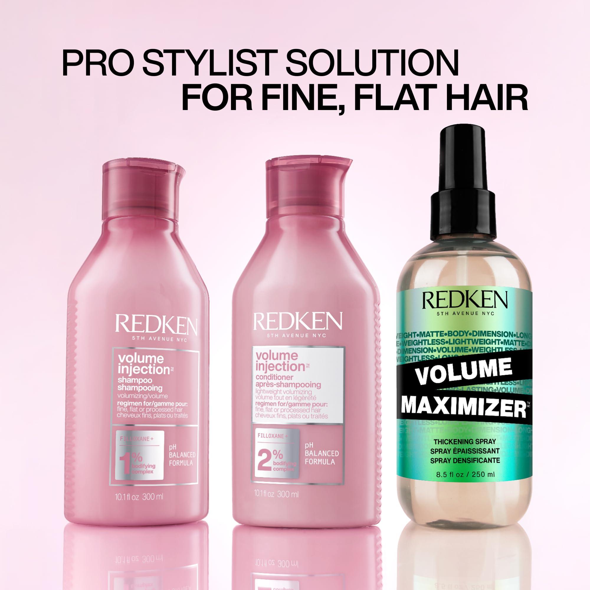 Redken Volume Injection Shampoo For Fine Hair - Adds Lift & Body, Volumizing & Detangling Without Weighing Down, Paraben Free - Image 7