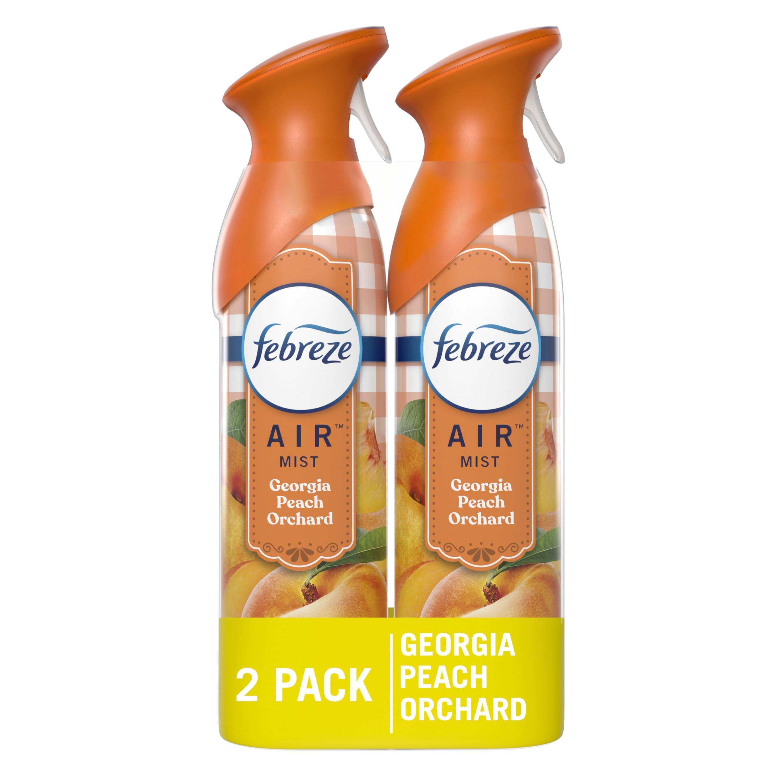 Febreze Air Freshener Spray, Odor-Fighting Room Spray, Georgia Peach Orchard Scent, 8.8oz, 2 Count