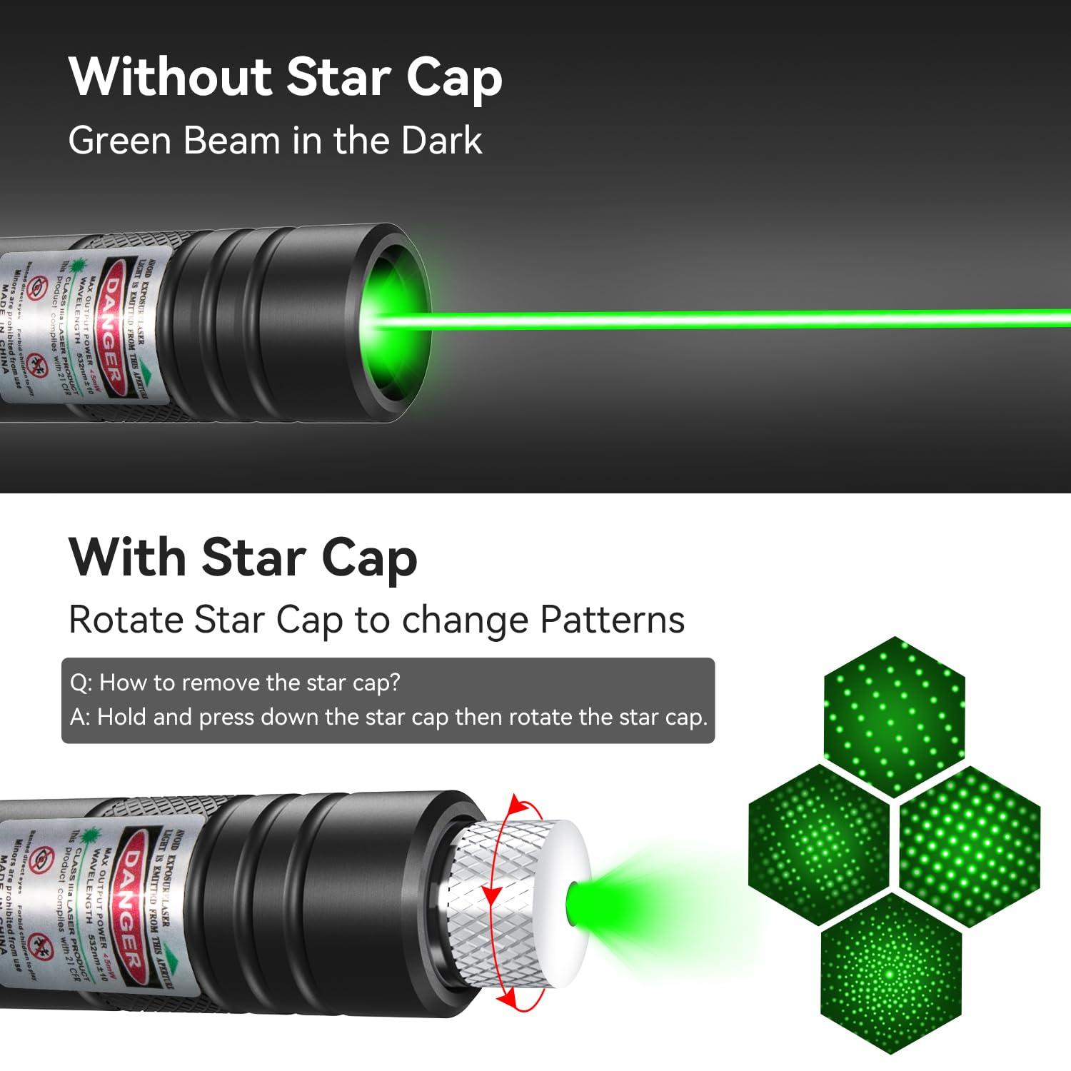 MIPREZT [Professional] Rechargeable Green Line Light Flashlight Long Distance Range for TV/LED/LCD Screens Tactical Flashlights Presentation Office/Outdoors/Astronomic/Construction [001] - Image 2