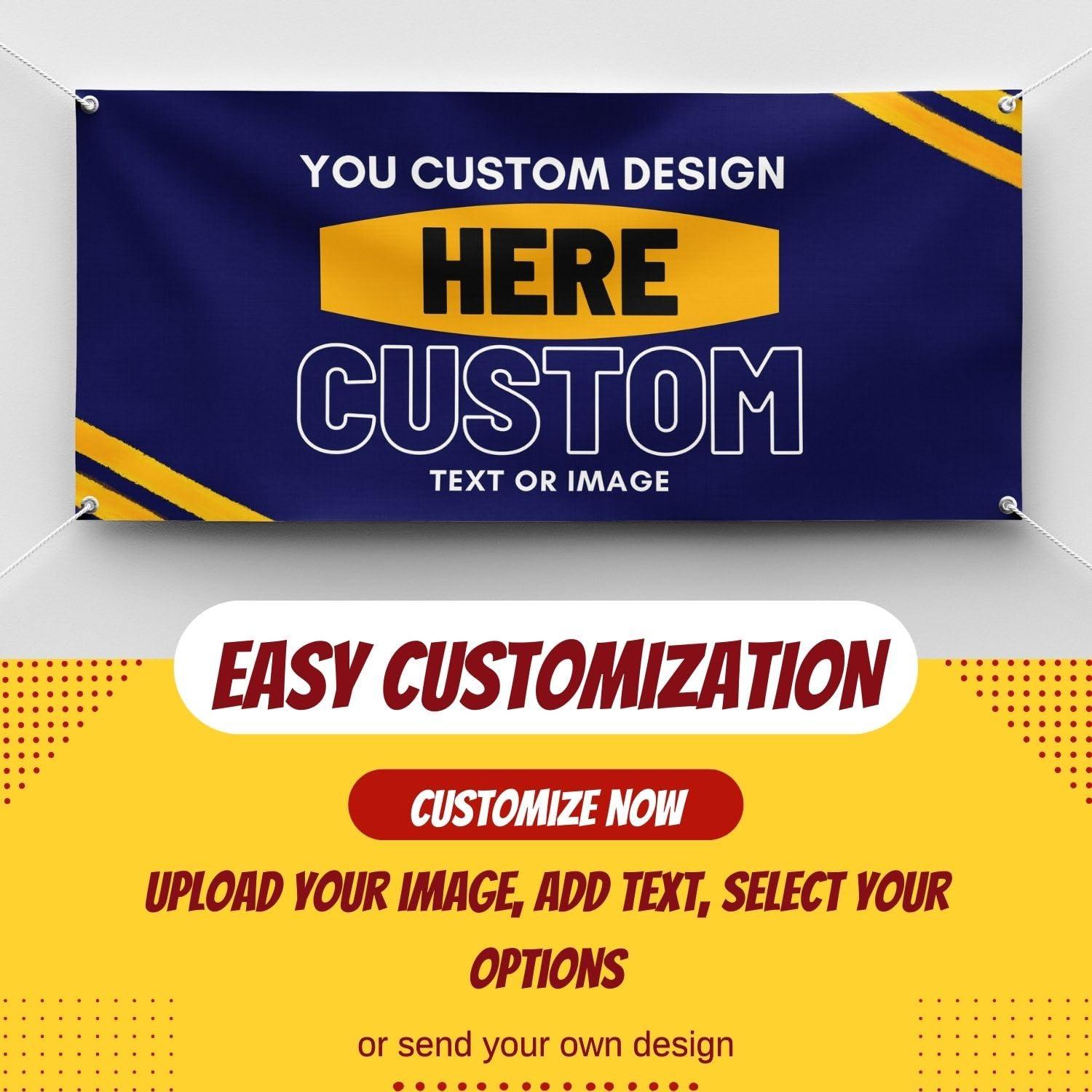 Personalized Custom Vinyl Banner Printing Indoor or Outdoor use Printed Business Event Birthday Party Large Custom Vinyl Banner for Party Decoration - Image 6
