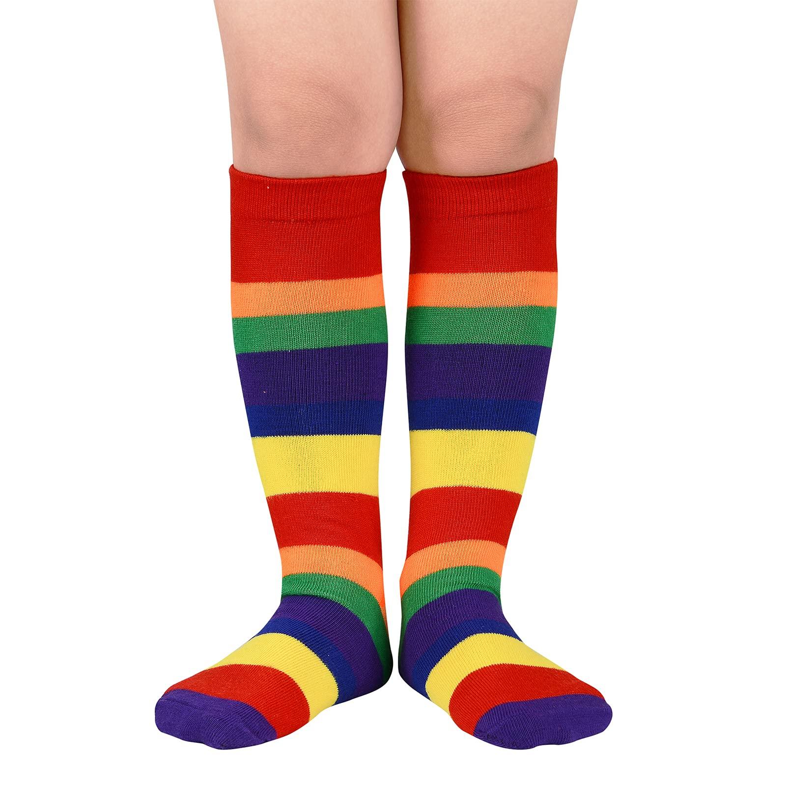 American Trends Kids Toddler Soccer Socks Knee High Tube long Three Stripes Uniform Socks for Boys Girls 1-9 years - Image 1