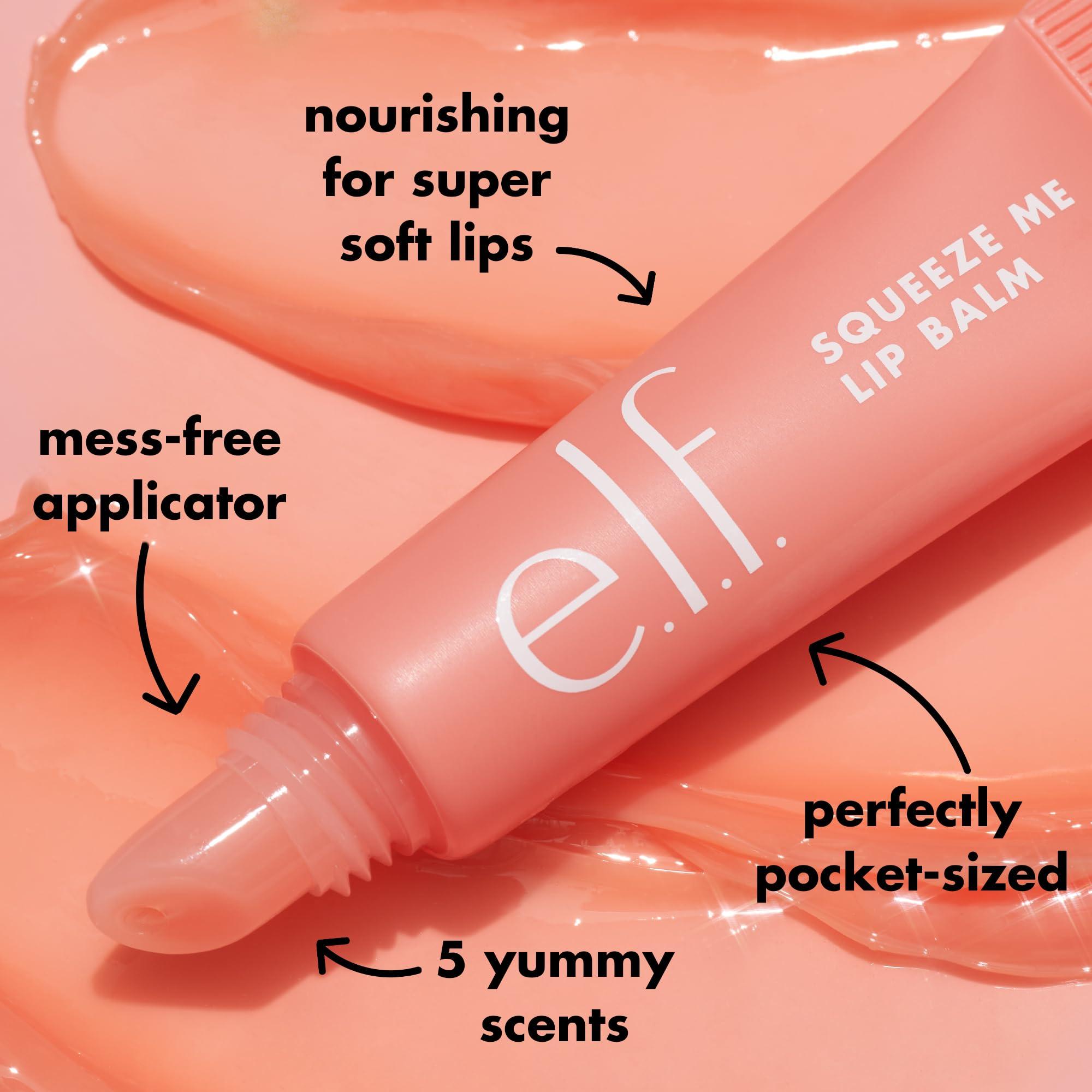 e.l.f. Squeeze Me Lip Balm, Moisturizing Lip Balm For A Sheer Tint Of Color, Infused With Hyaluronic Acid, Vegan & Cruelty-free, Strawberry - Image 4