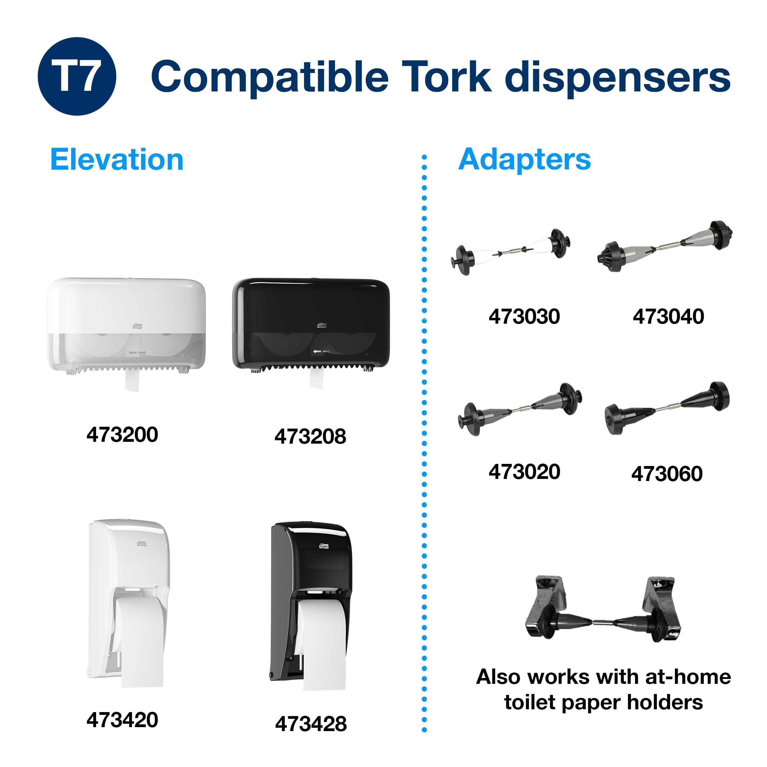 Tork Coreless High-Capacity Toilet Paper Roll White T7, Advanced, 2-Ply, 36 x 1000 Sheets, 472880 - Image 8