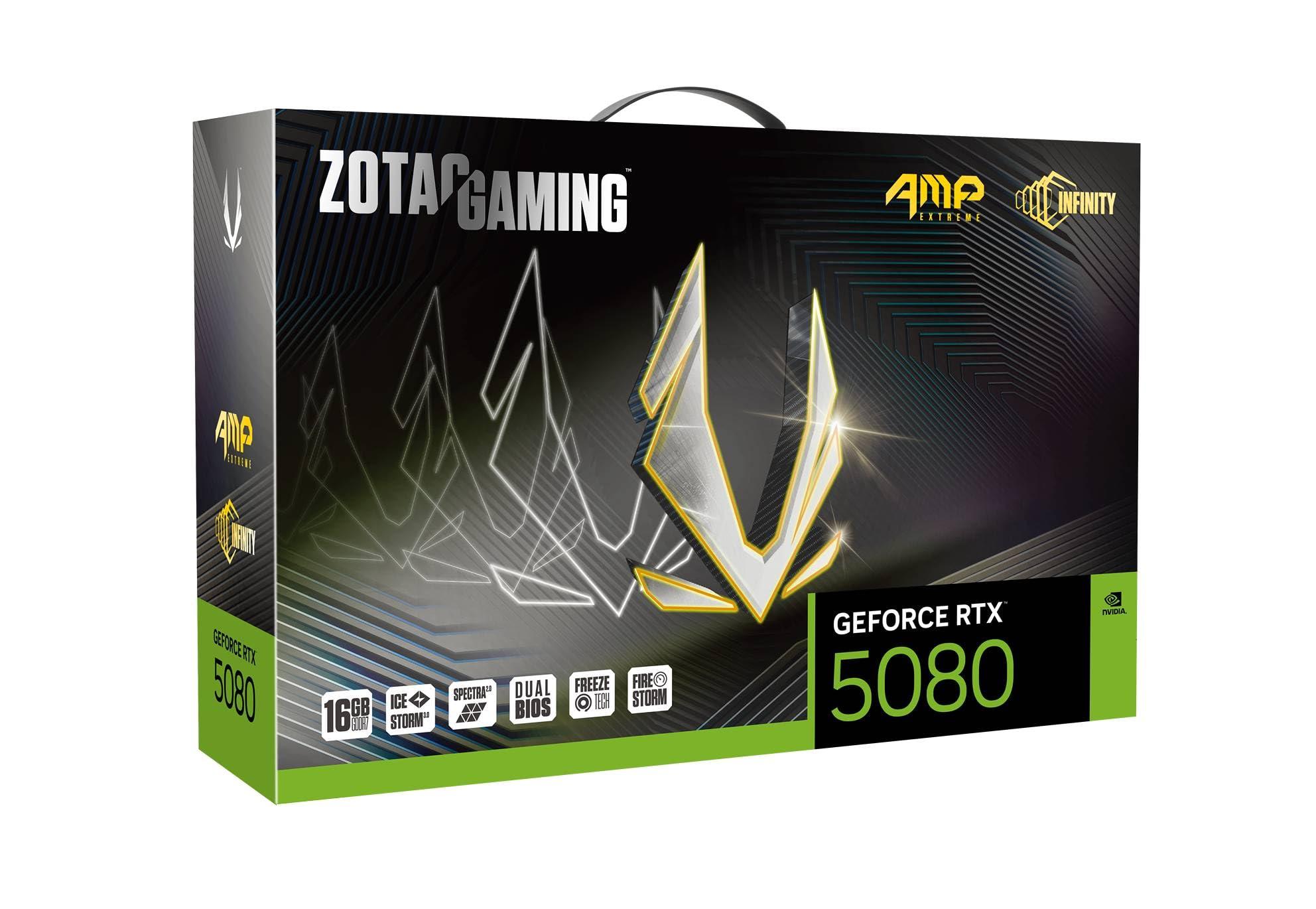 ZOTAC Gaming GeForce RTX 5080 AMP Extreme Infinity DLSS 4 16GB GDDR7 256-bit 30 Gbps PCIE 5.0 Gaming Graphics Card, IceStorm 3.0 Advanced Cooling, Spectra 2.0 ARGB Lighting, ZT-B50800B-10P - Image 8