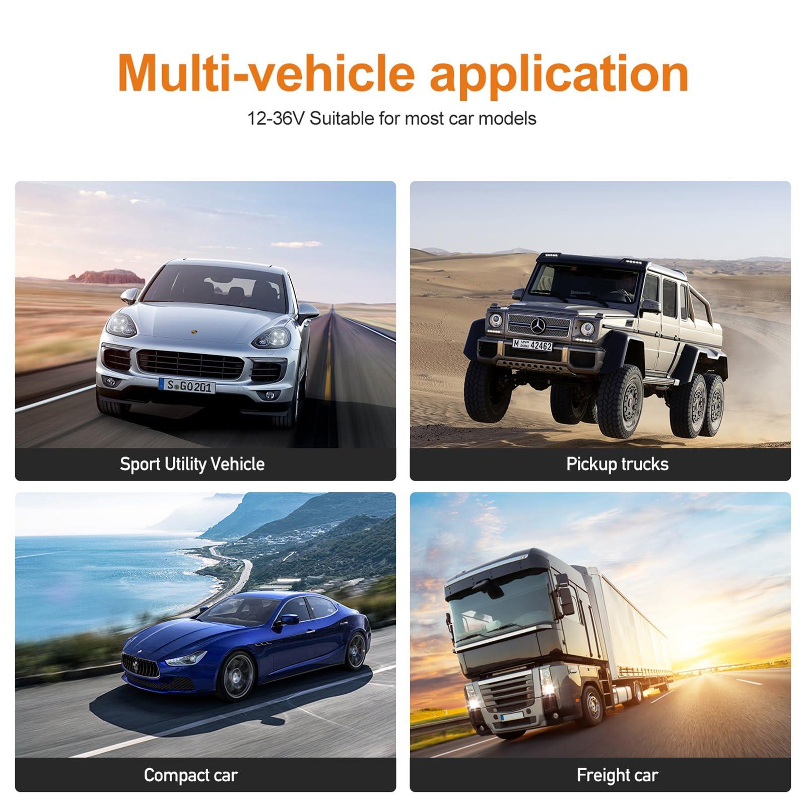 Portable Apple Carplay Screen for Car, Wireless Android Auto Stereo, Easy Install 7 Inch IPS Touch Screen Car Play Adapter, GPS Navigation, Airplay Audio Receivers Bluetooth, Mirror Link for All Cars - Image 9