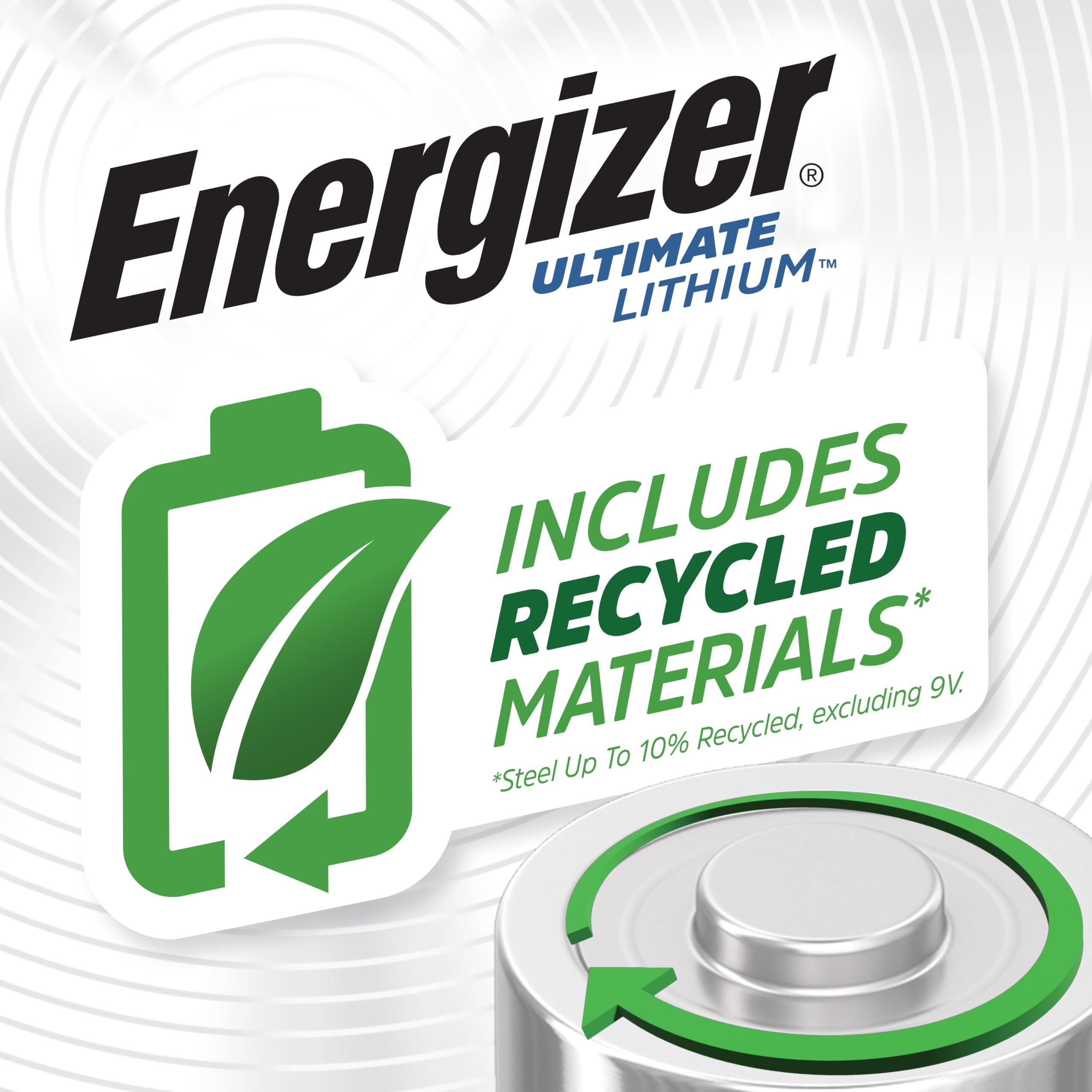 Energizer Ultimate Lithium AA Batteries (4 Pack), 1.5V Lithium Double A Batteries - Image 3