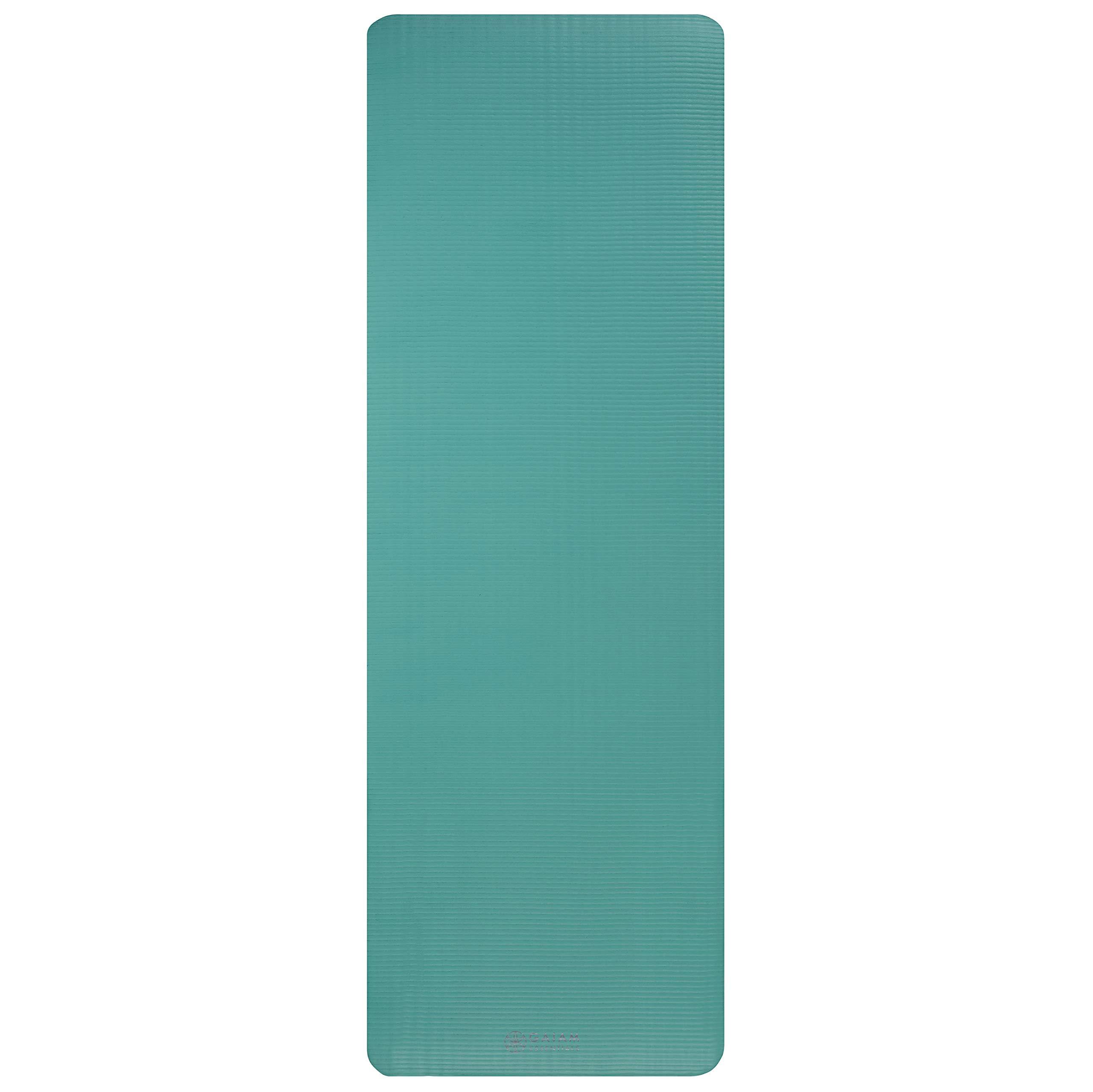 Gaiam Essentials Thick Yoga Mat Fitness & Exercise Mat with Easy-Cinch Yoga Mat Carrier Strap, 72"L x 24"W x 2/5 Inch Thick - Image 11