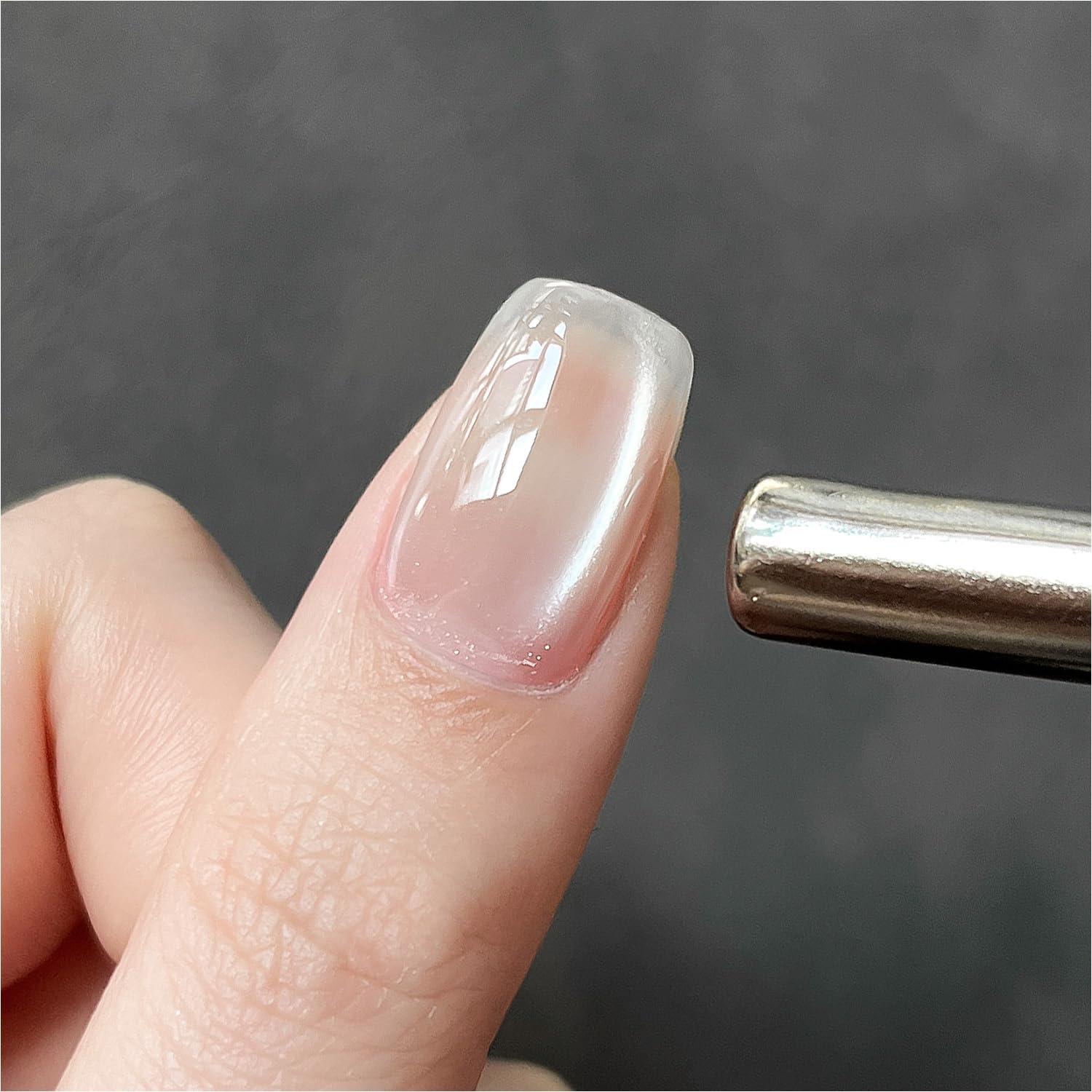 GAOY Glassy Cat Eye Holographic Gel Polish, 16ml Glitter Reflective Translucent UV, 2341 Silvery Moonlight - Image 7