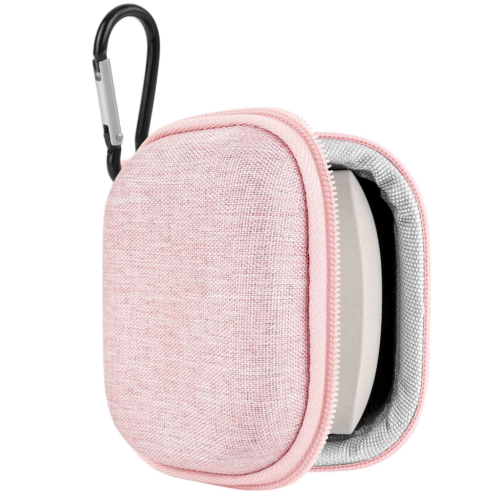 Geekria Shield Earbuds Case Compatible with Sony WF-1000XM6, WF-1000XM5, LinkBuds Open/Fit, Replacement Hard Shell Travel Carrying Bag (Pink)