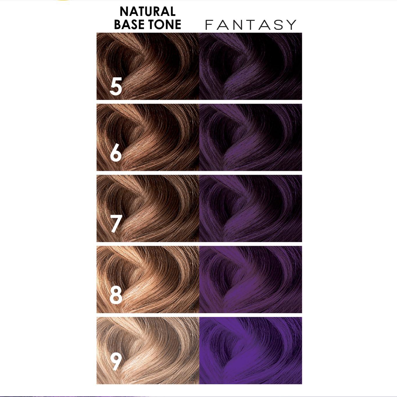 Hellawell Professional Hair Dye. Coverage Color Fantasy - Semi-permanent oxidation coloring cream. Purple 2.11oz. - Image 6