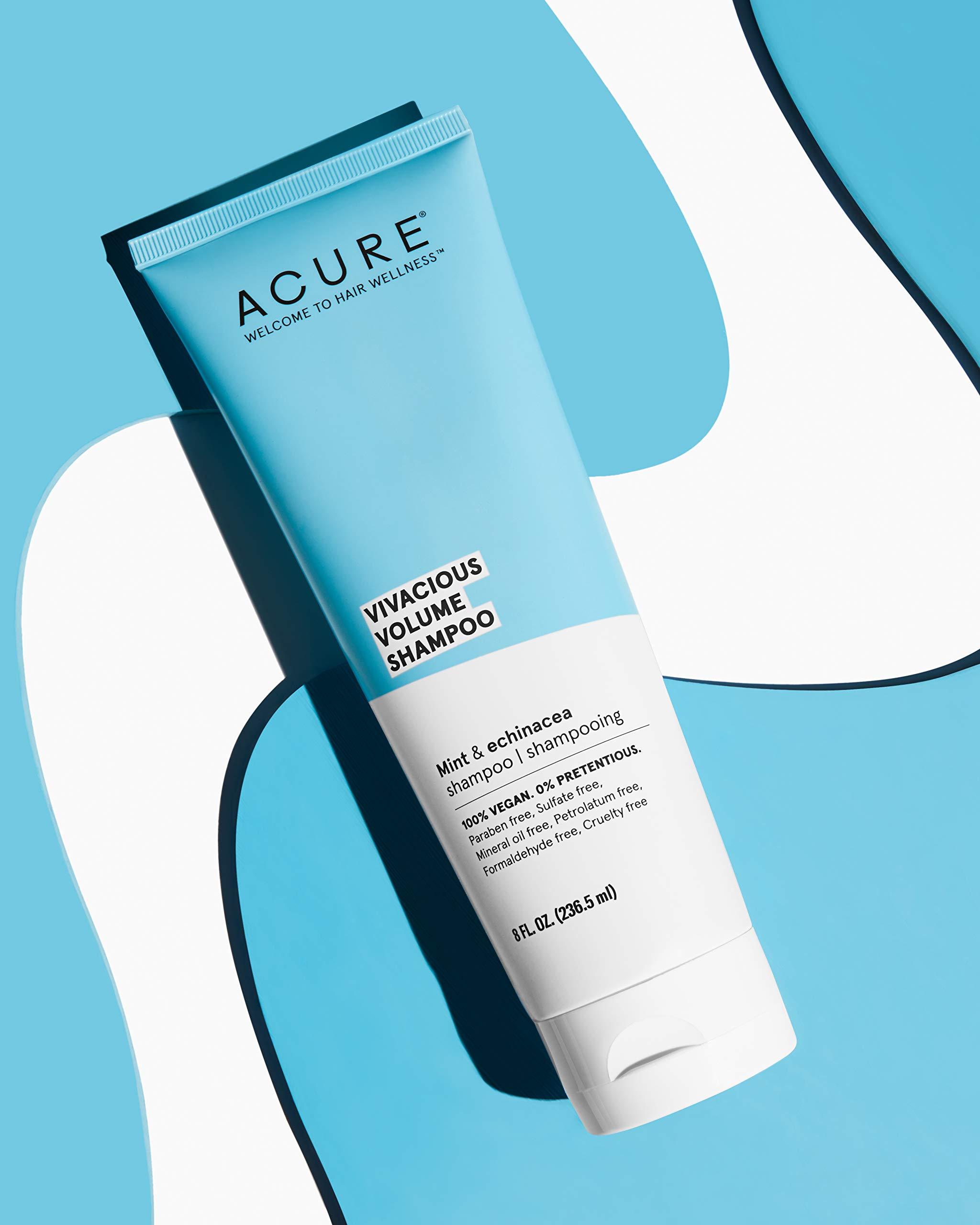 Acure Vivacious Volume Shampoo | Revitalize and Volumize: Mint and Echinacea Infused Regimen for Fine, Fragile Hair, 8 Fl Oz - Image 3