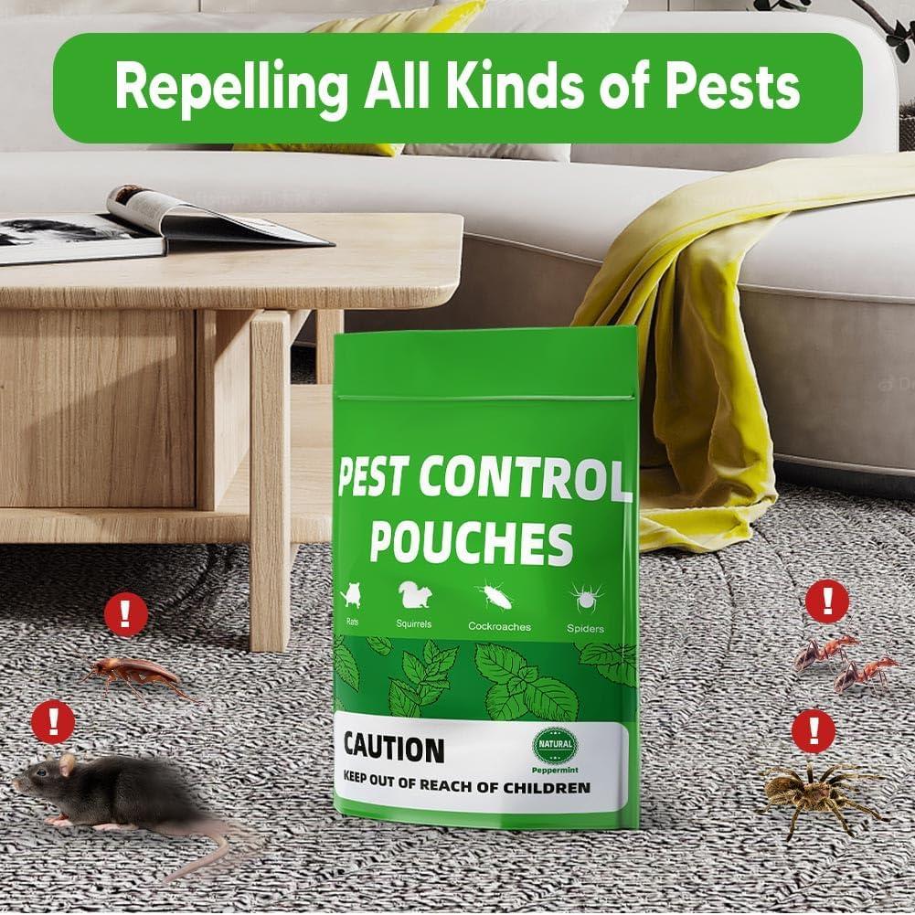 LAQDECDV Pest Control Pouches, Mouse Repellent, Mice Repellent Indoor, Peppermint Mice to Repel Rodents, Ant, Roach & Moth, Rodent Repellant, RV Rat Deterrent, Keep Mouse Away for Car-10 Pouches - Image 2