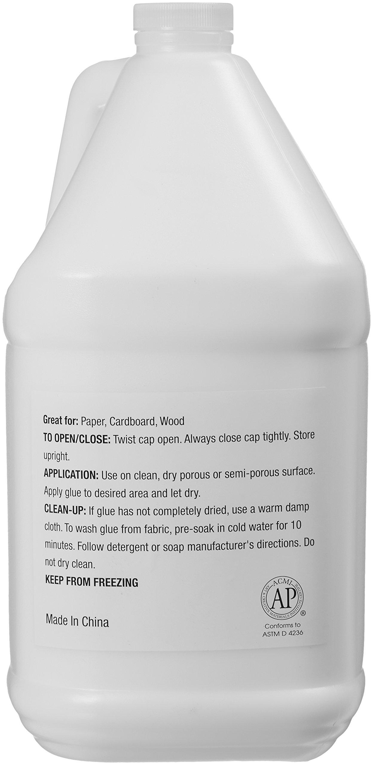 Amazon Basics All Purpose Washable School Craft Liquid Glue for Making Slime, 1 Gallon, White, Single Pack - Image 4