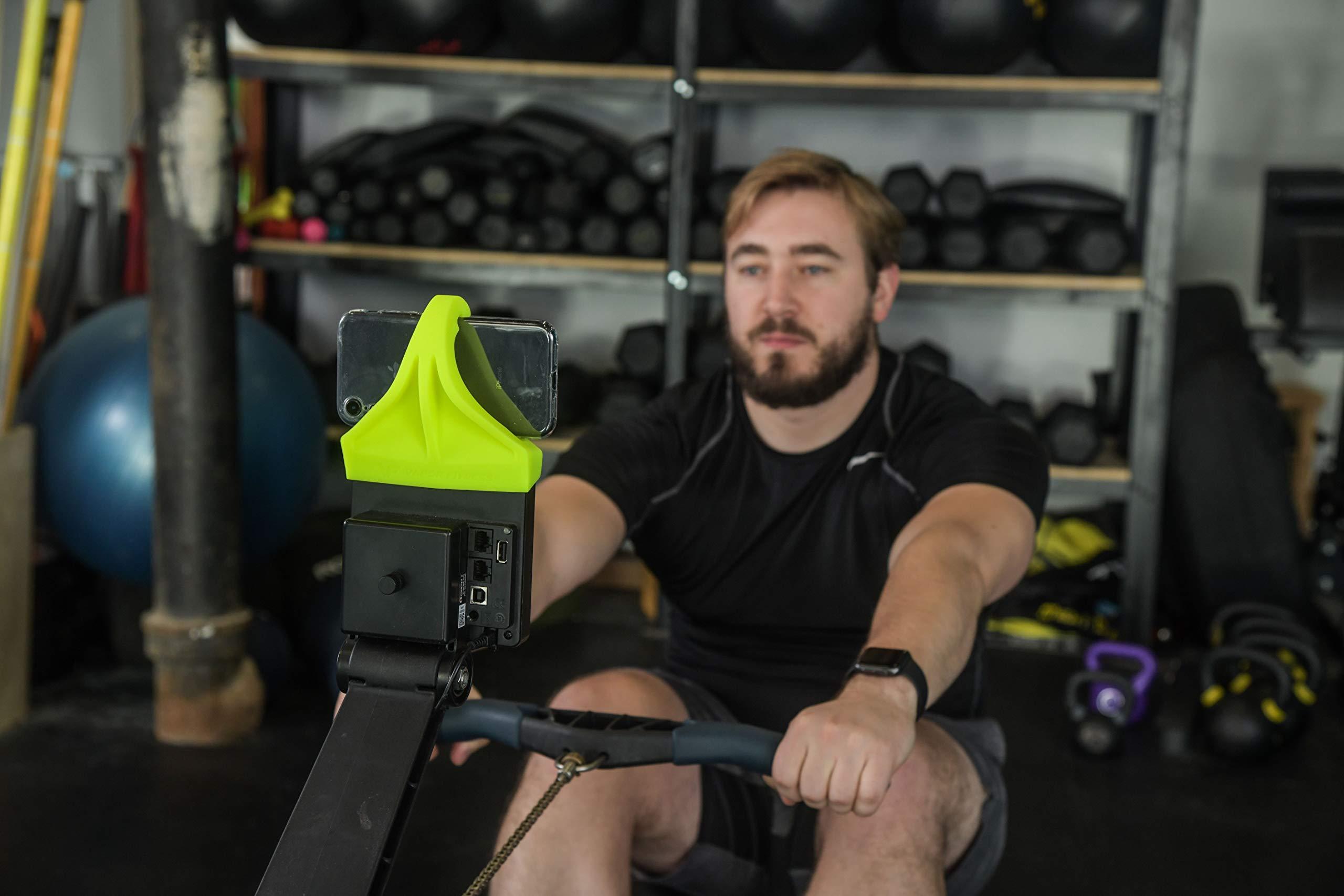 Phone Holder Made for PM5 Monitors of Concept 2 Rower, SkiErg and BikeErg - Silicone Smartphone Cradle Compatible with Concept 2 Rowing Machine. Ideal Rower Accessories - Image 9