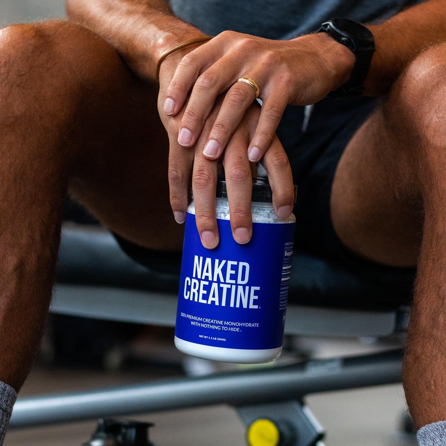 NAKED Pure Micronized Creatine Monohydrate Powder - Unflavored, 500g, 1.1lb Bulk - Vegan, Non-GMO, Gluten-Free, Soy-Free, No Fillers, Supports Muscle Growth & Strength - 100 Servings - Image 5