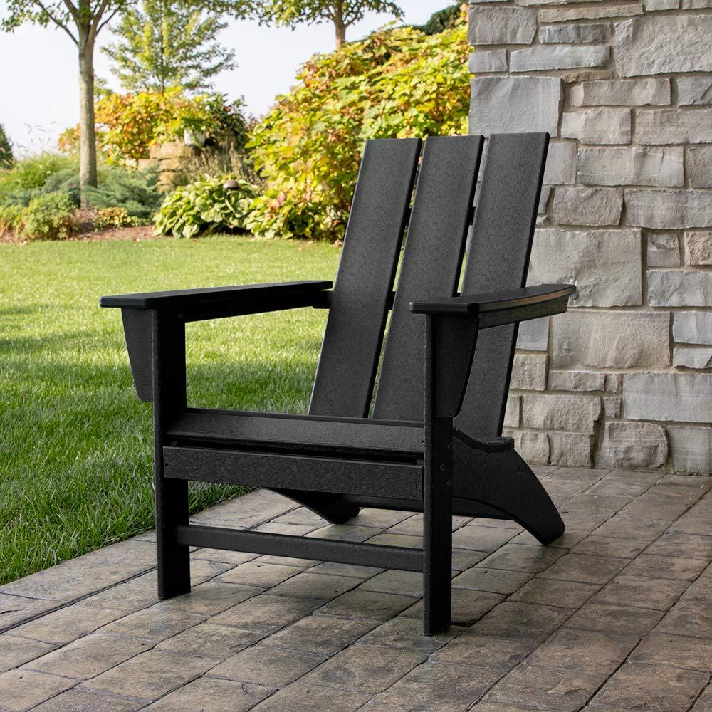 POLYWOOD AD420TE Modern Adirondack Chair, Teak - Image 5