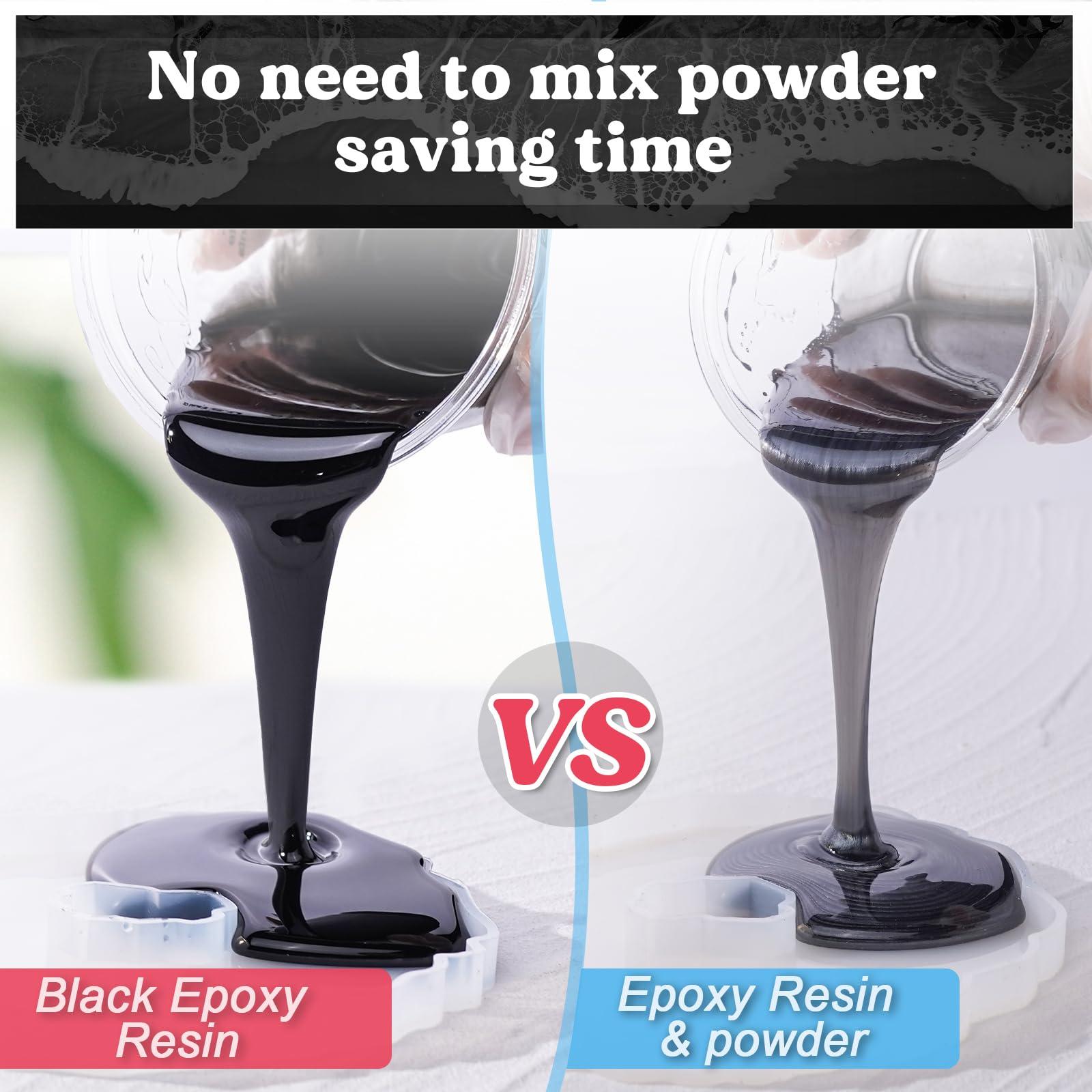 LET'S RESIN EPOXY RESIN Black Resin Epoxy,44OZ Bubble Free & High-Gloss Epoxy Kit,Self Leveling epoxy and Hardener for Art Crafts,Jewelry Making,Resin Molds - Image 6