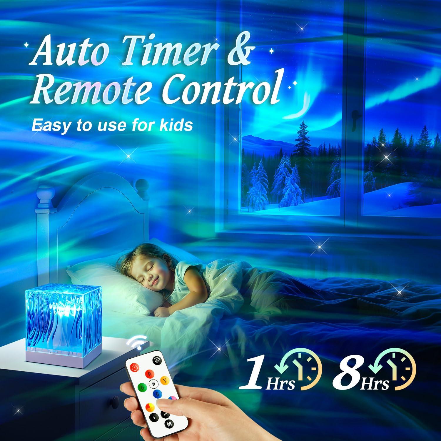 Northern Lights Projector,18 Colors Galaxy Projector for Bedroom,Remote Galaxy Light Projector for Bedroom Night Light for Kids, Cute Room Decor for Teen Girls Gifts for Teens Boy, Cool Stuff for Boys - Image 4