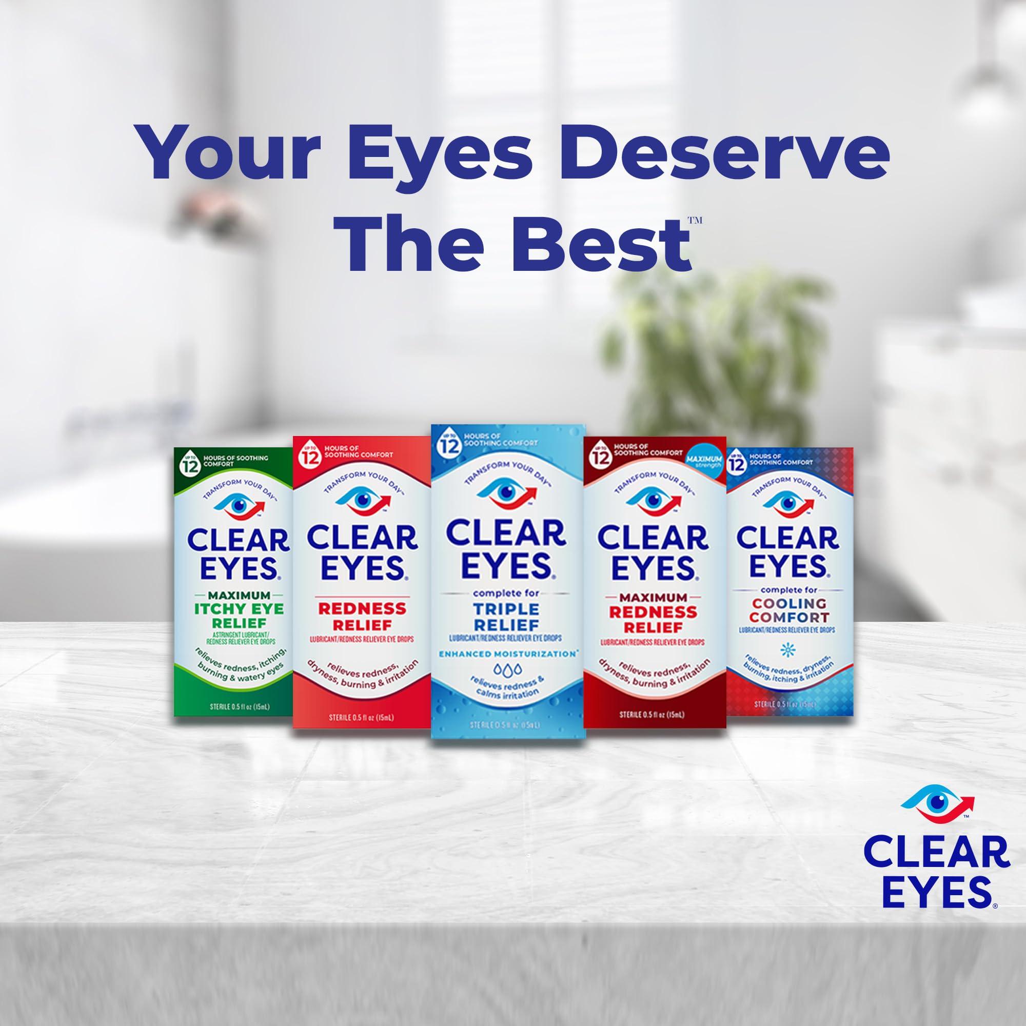 Clear Eyes Cooling Comfort Relief Eye Drops, 0.5 Fl Oz - Image 7