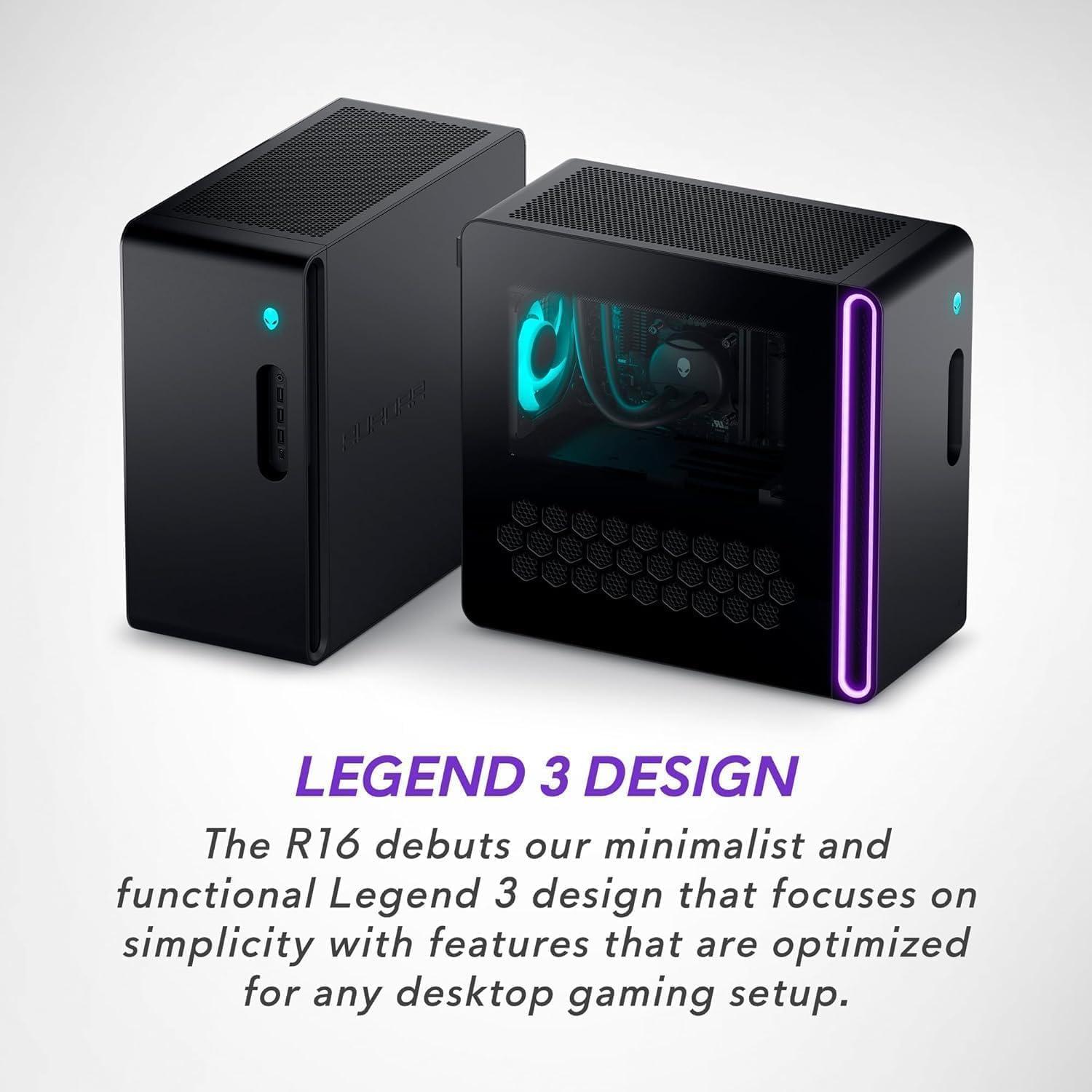 Alienware Aurora R16 Gaming Desktop - 24-core i9-13900F, NVIDIA GeForce RTX 4070, 64GB DDR5 RAM, 4TB SSD, 1TB HDD, Windows 11 Pro, Bundle JAWFOAL Accessories - Image 3