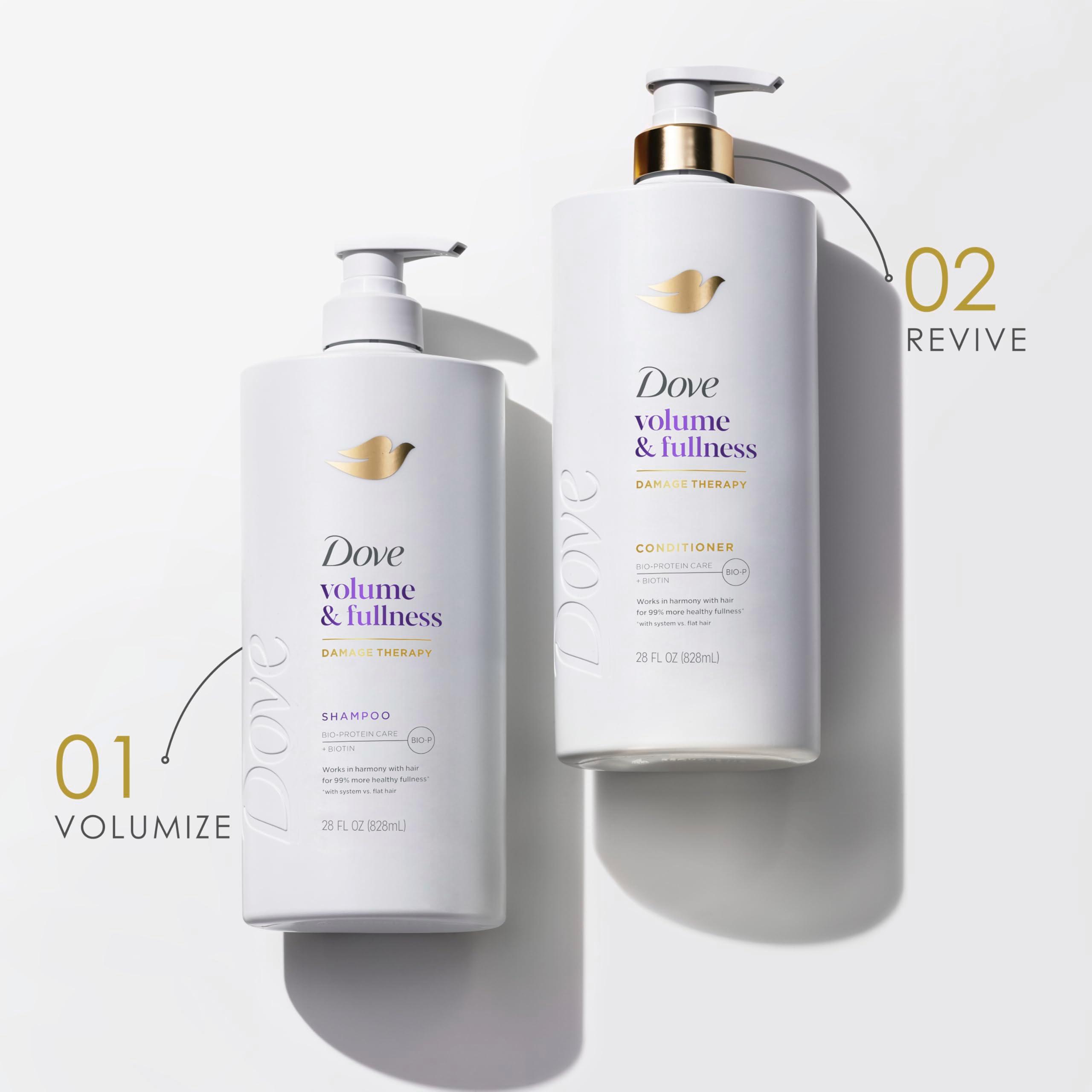 Dove Conditioner Volume & Fullness for Fine, Thin Hair with Liquid Bio-Protein Care Technology and Biotin 28 Fl oz - Image 8