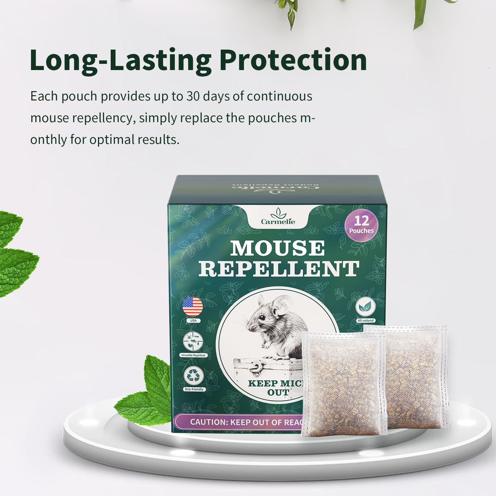 12 Pack Peppermint Oil to Repel Mice Natural for Home and Garden Protection- Pest Control Pouches for Repel Rats, Squirrels, Roaches, Ants, Spiders & Other Pests - Image 6