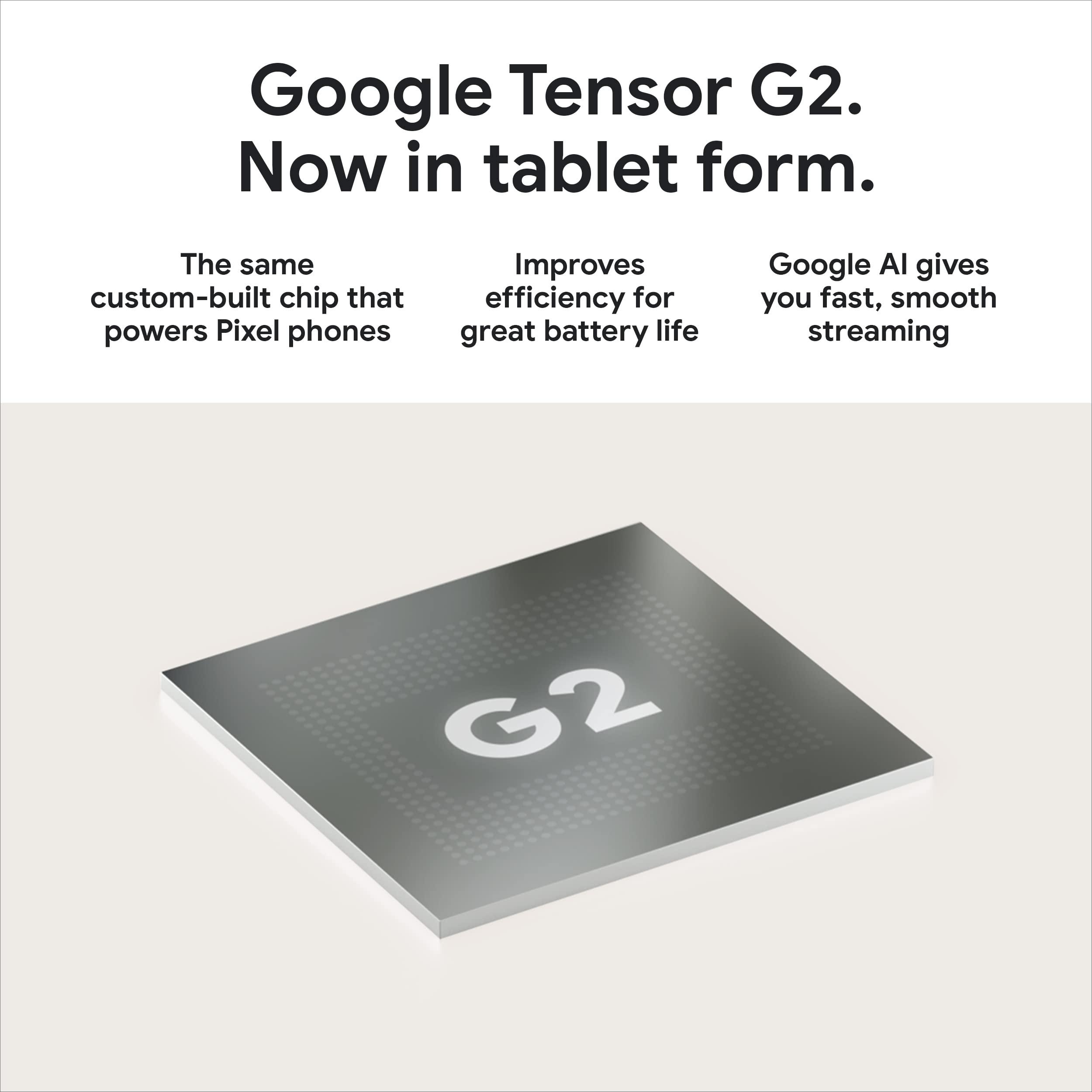 Google Pixel Tablet with Charging Speaker Dock - Android Tablet with 11-Inch Screen, Smart Home Controls, and Long-Lasting Battery - Porcelain/Porcelain - 128 GB - Image 6