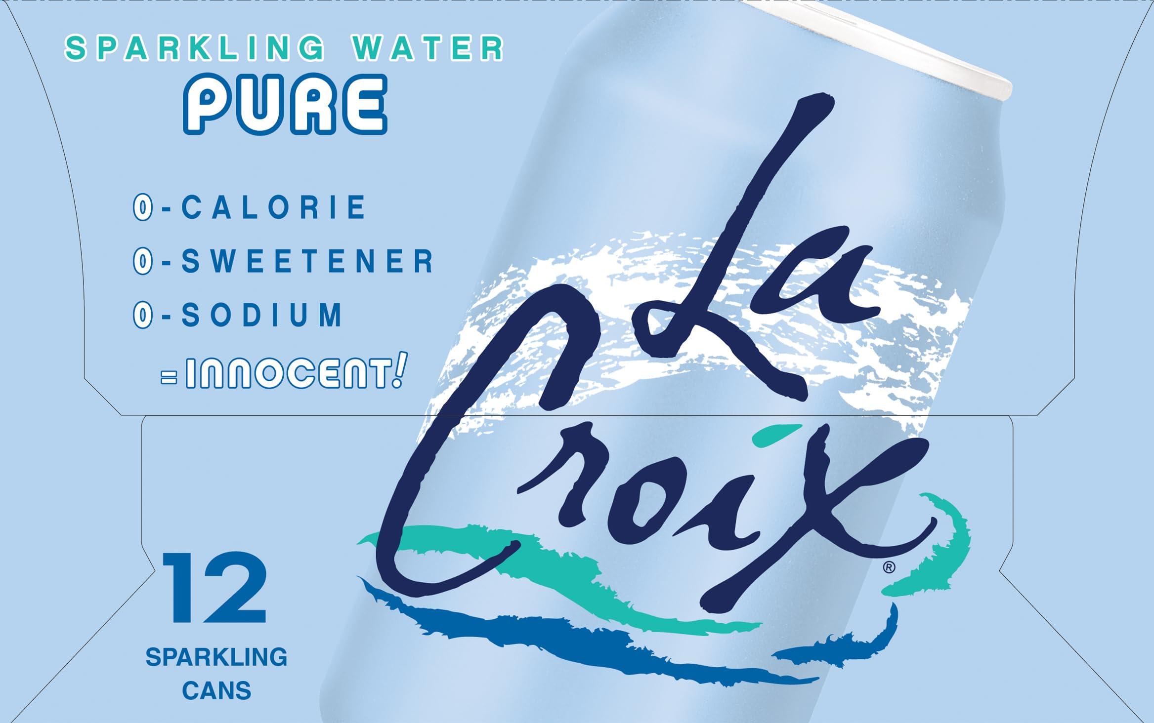LaCroix Sparkling Water, Pure, 12 Fl Oz (pack of 12) - Image 4