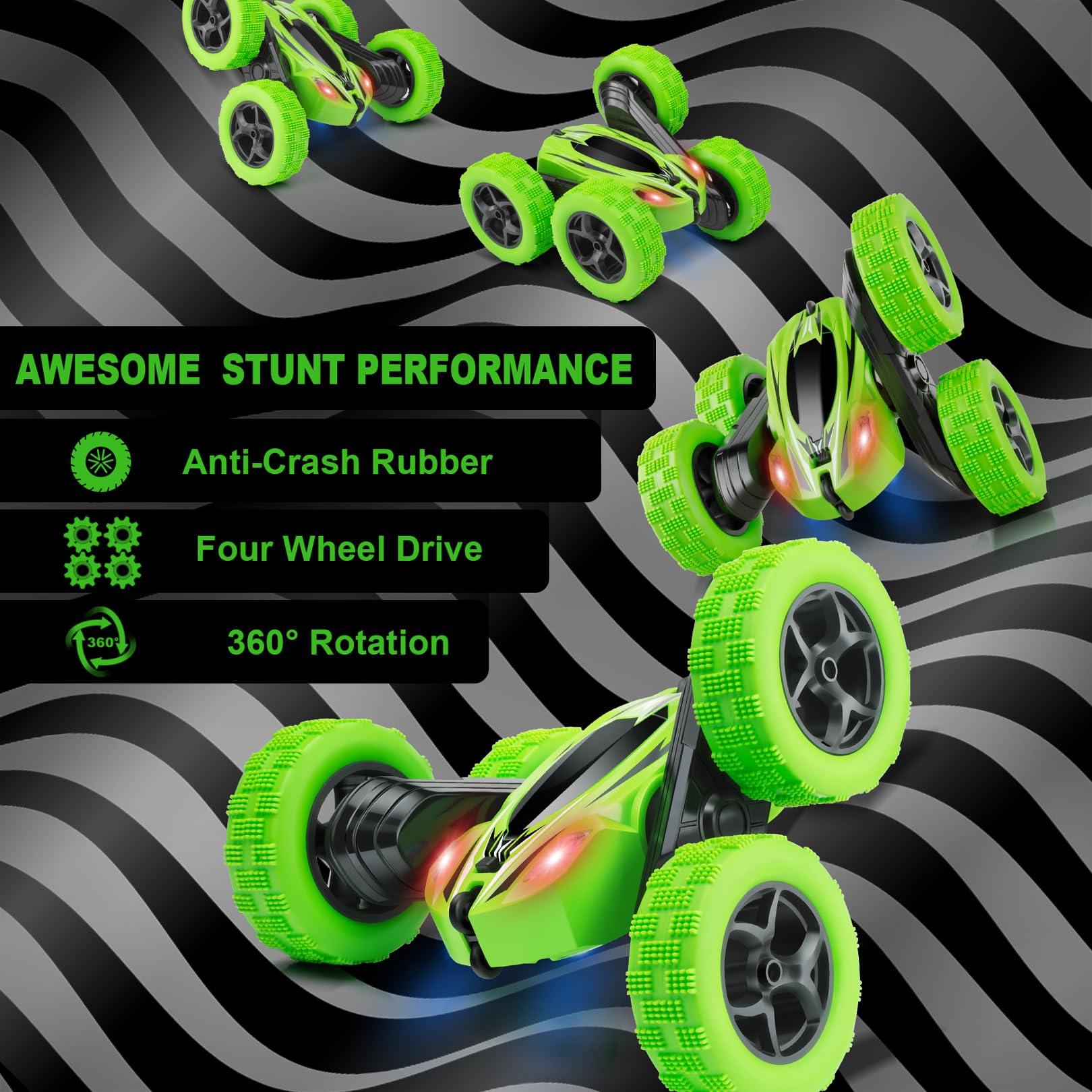 ORRENTE Remote Control Car, RC Cars Toys for Ages 5-7, 2.4GHz 4WD Fast RC Car Kids Toys for Ages 8-13, Double Sided 360° Rotating Monster Truck Toys for Girls RC Truck Toy Cars for Boys - Image 3